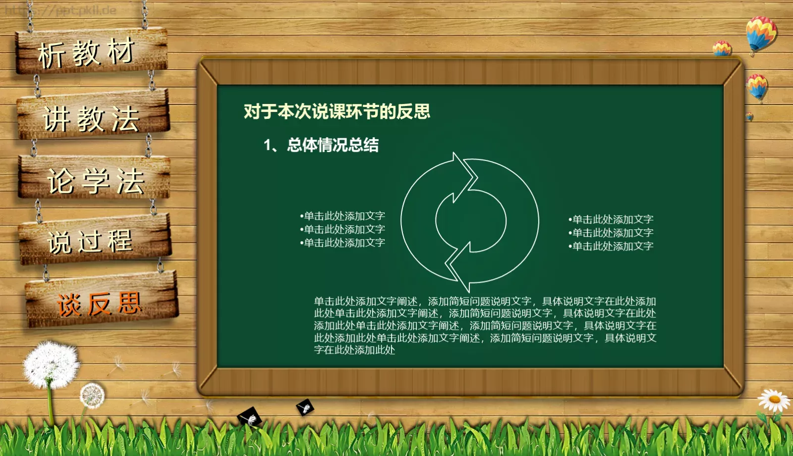 教师通用说课PPT模板 第 41 页预览图