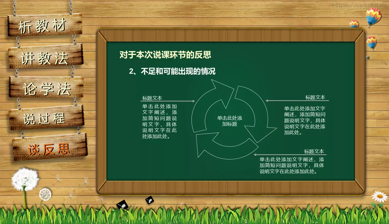 教师通用说课PPT模板 第 43 页预览图