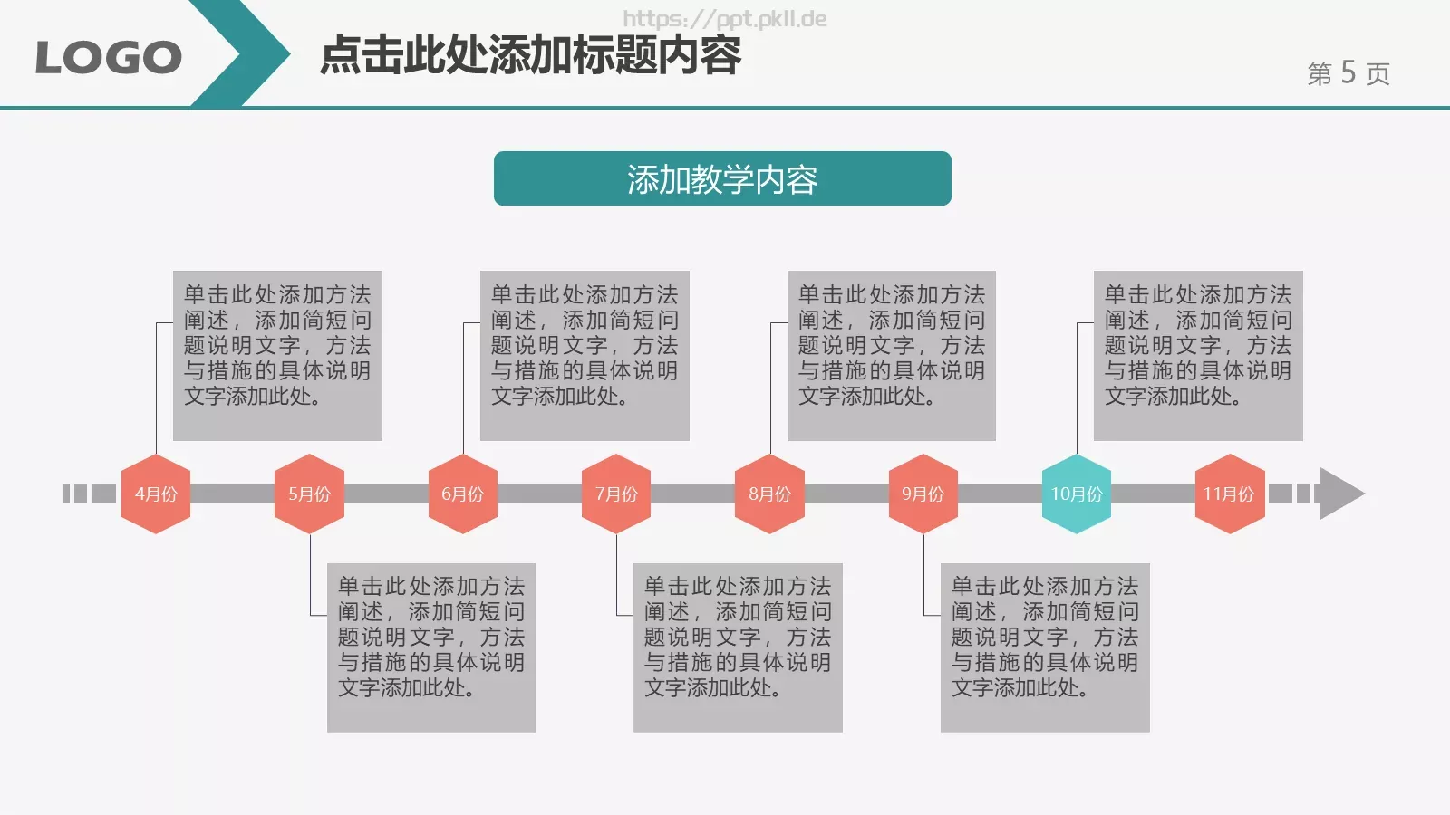 教学说课汇报PPT模板 第 5 页预览图