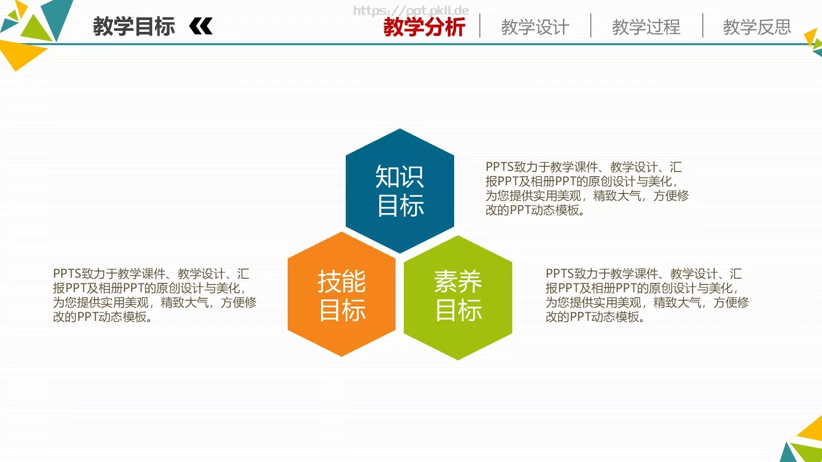 信息化教学设计说课PPT模板 第 6 页预览图