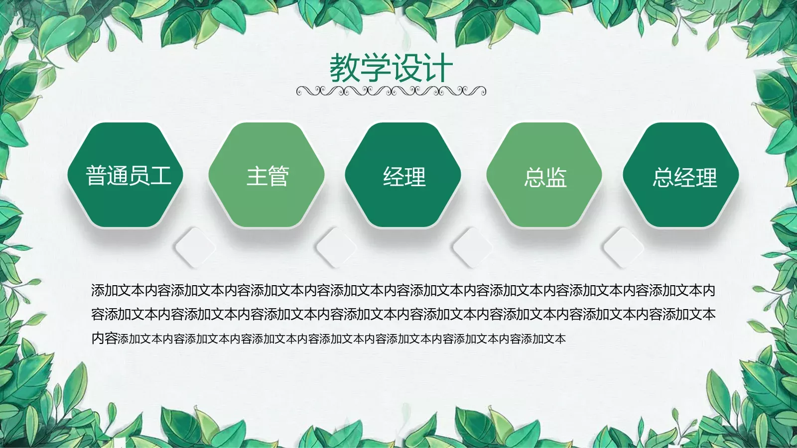 小清新语文说课PPT模板 第 14 页预览图