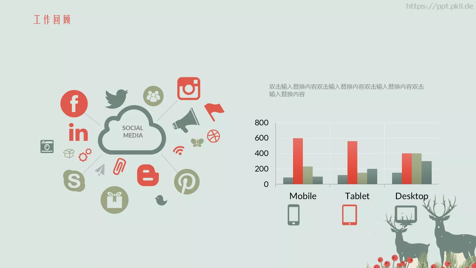 工作总结报告PPT模板 第 4 页缩略图