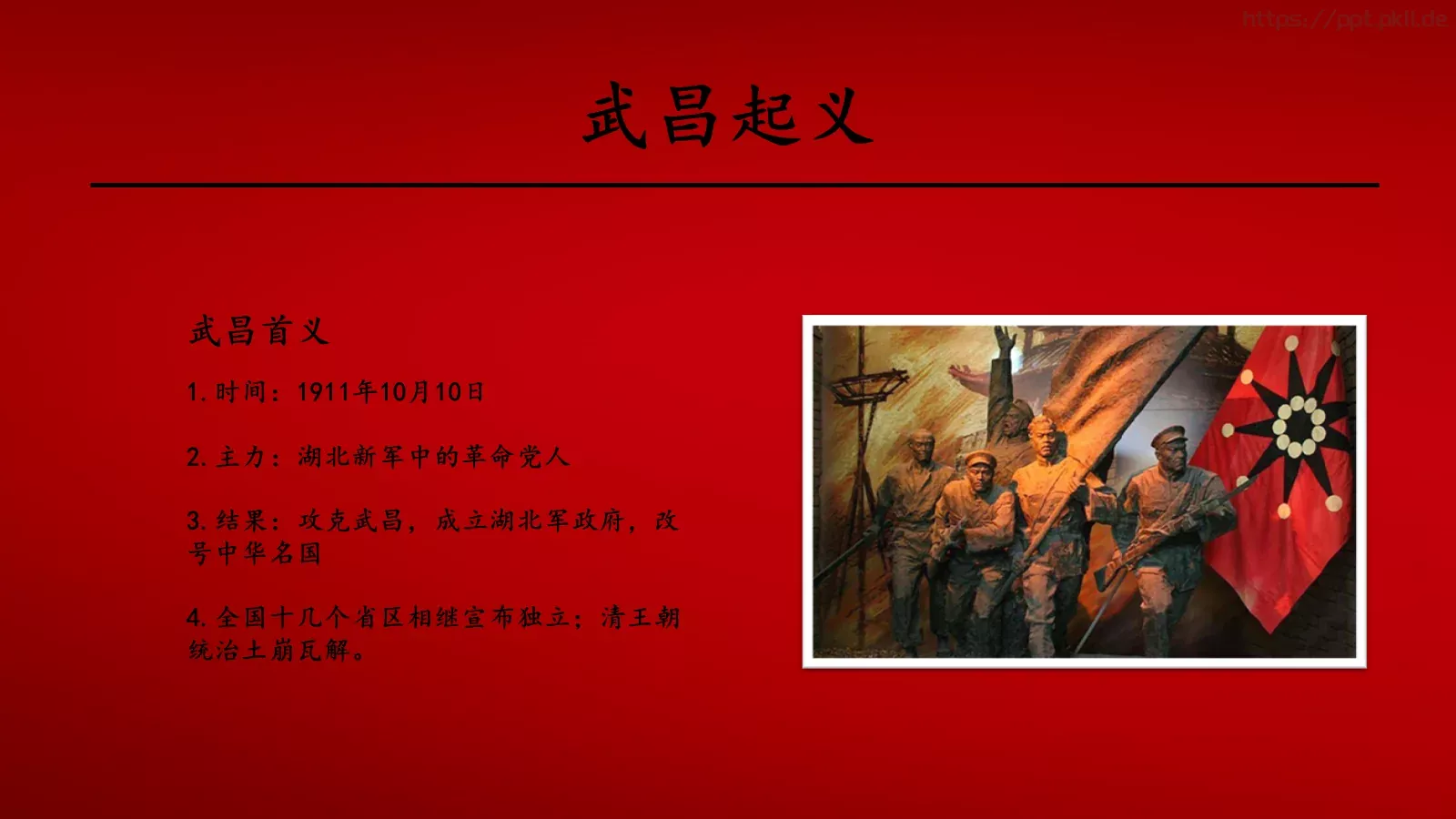 辛亥革命历史课件PPT模板 第 12 页预览图