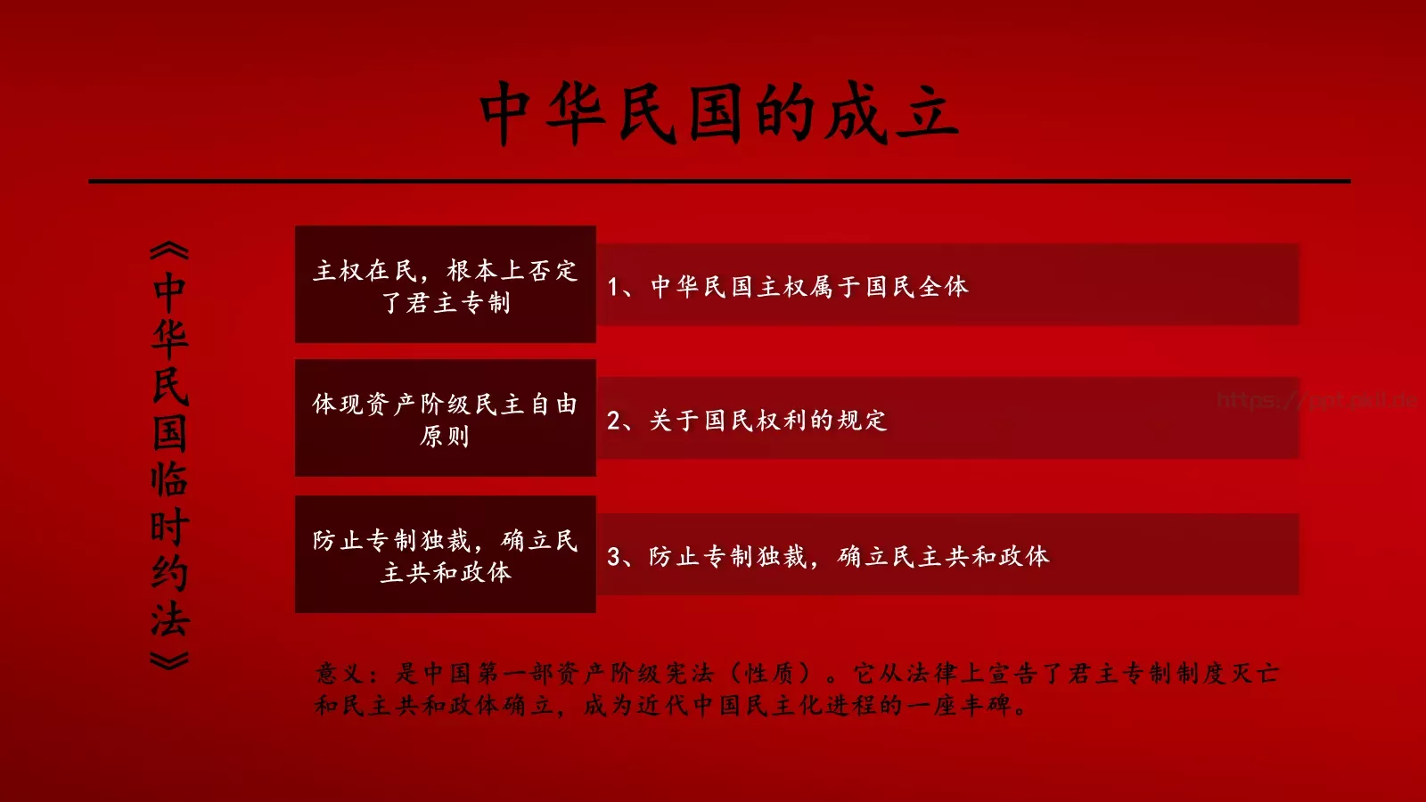 辛亥革命历史课件PPT模板 第 20 页预览图