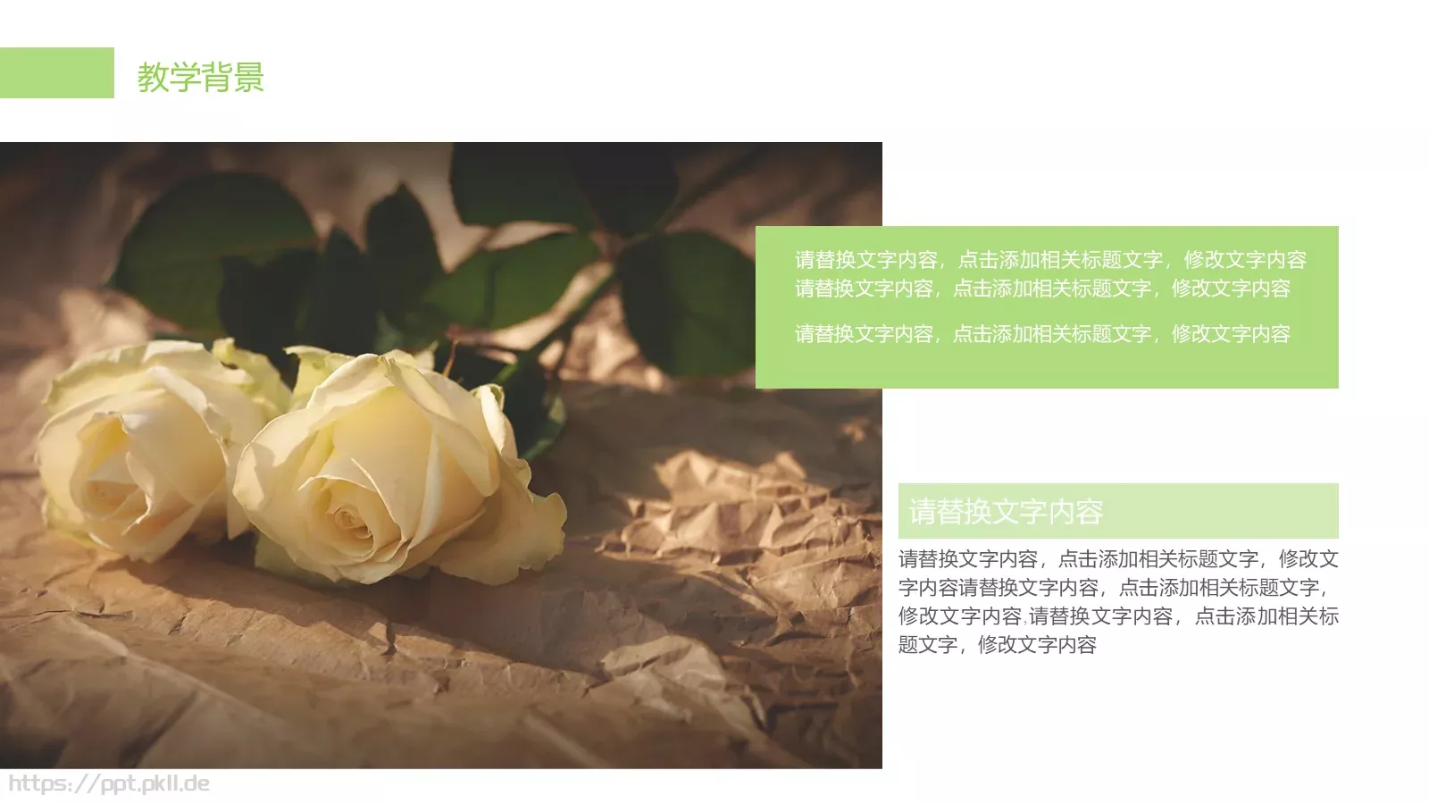 简约清新文艺教育说课PPT模板 第 7 页预览图