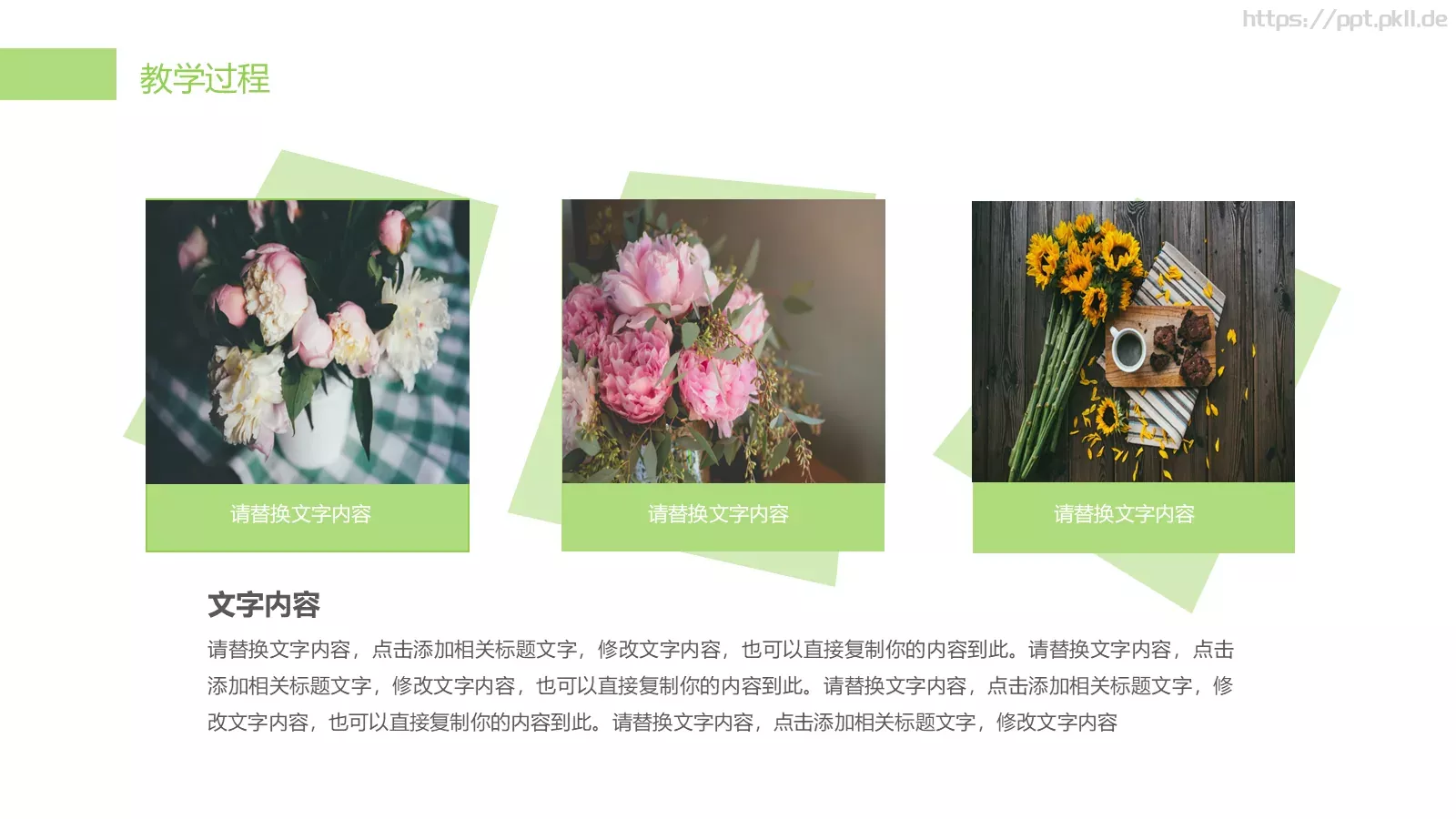 简约清新文艺教育说课PPT模板 第 15 页预览图