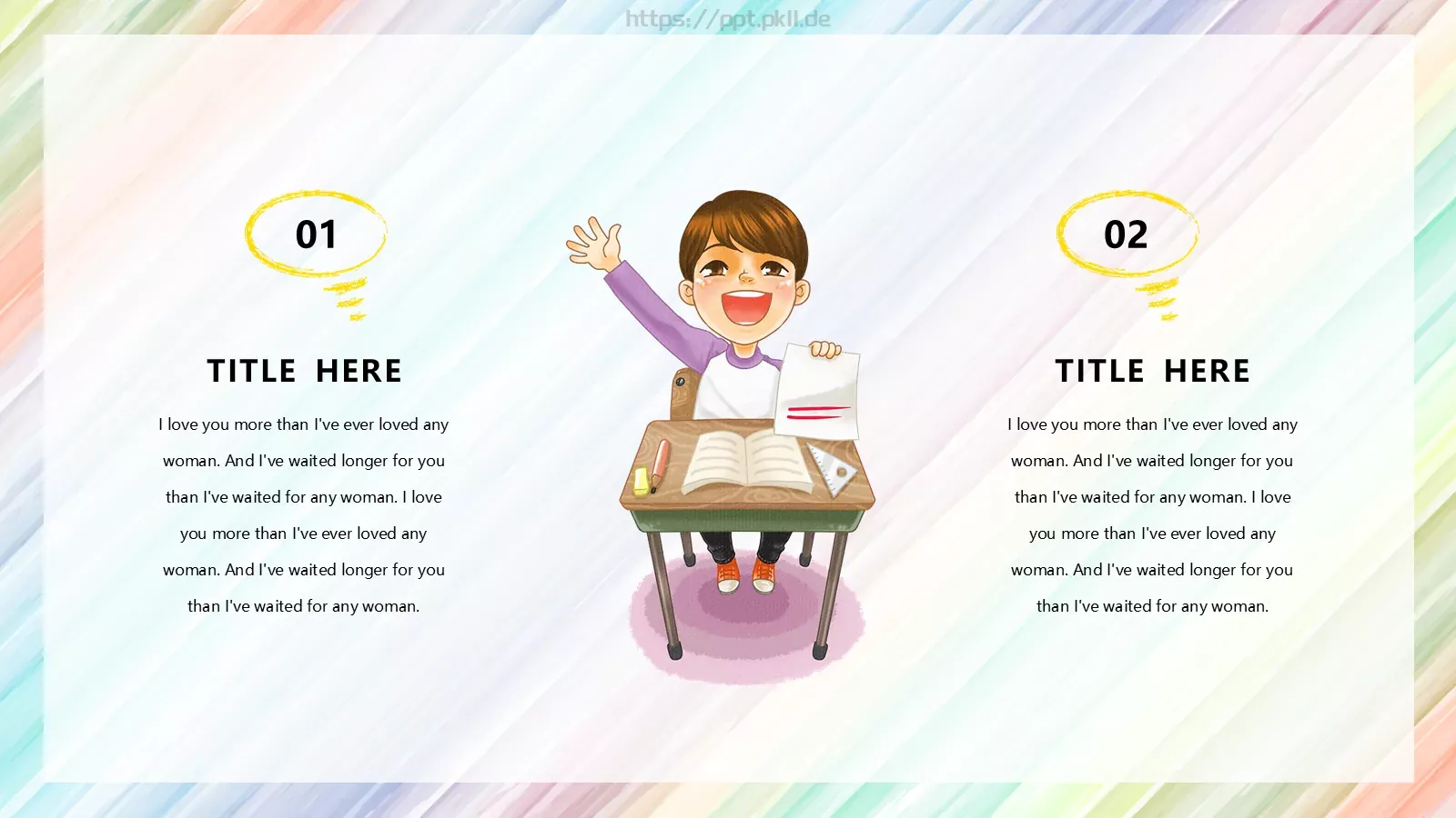 上课啦卡通活动通用版PPT模板 第 6 页预览图