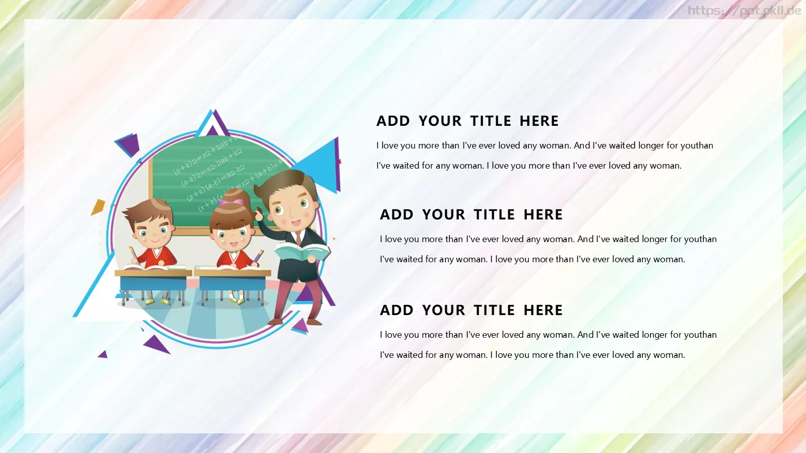 上课啦卡通活动通用版PPT模板 第 16 页预览图