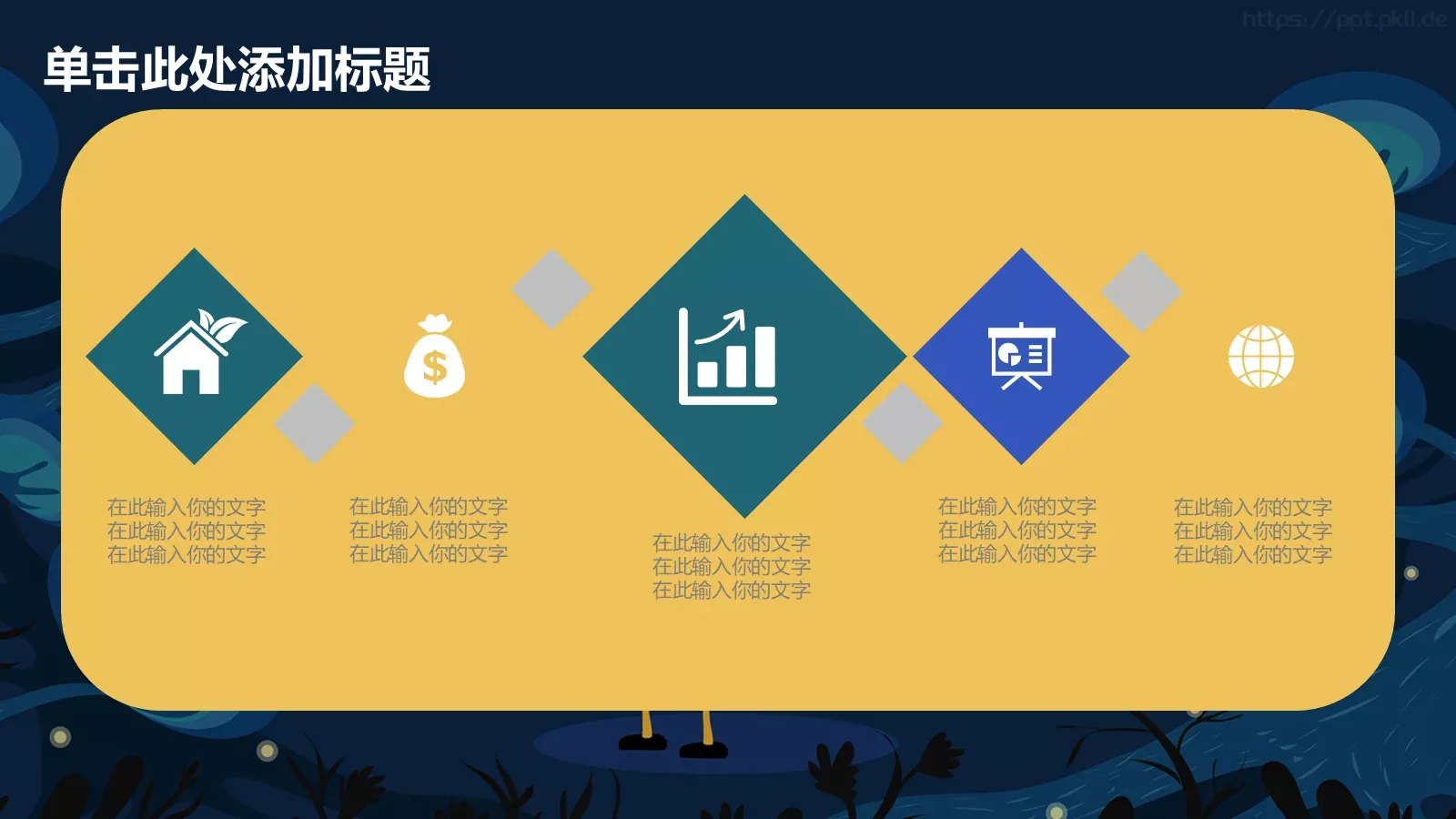 工作计划工作总结PPT模板 第 7 页预览图