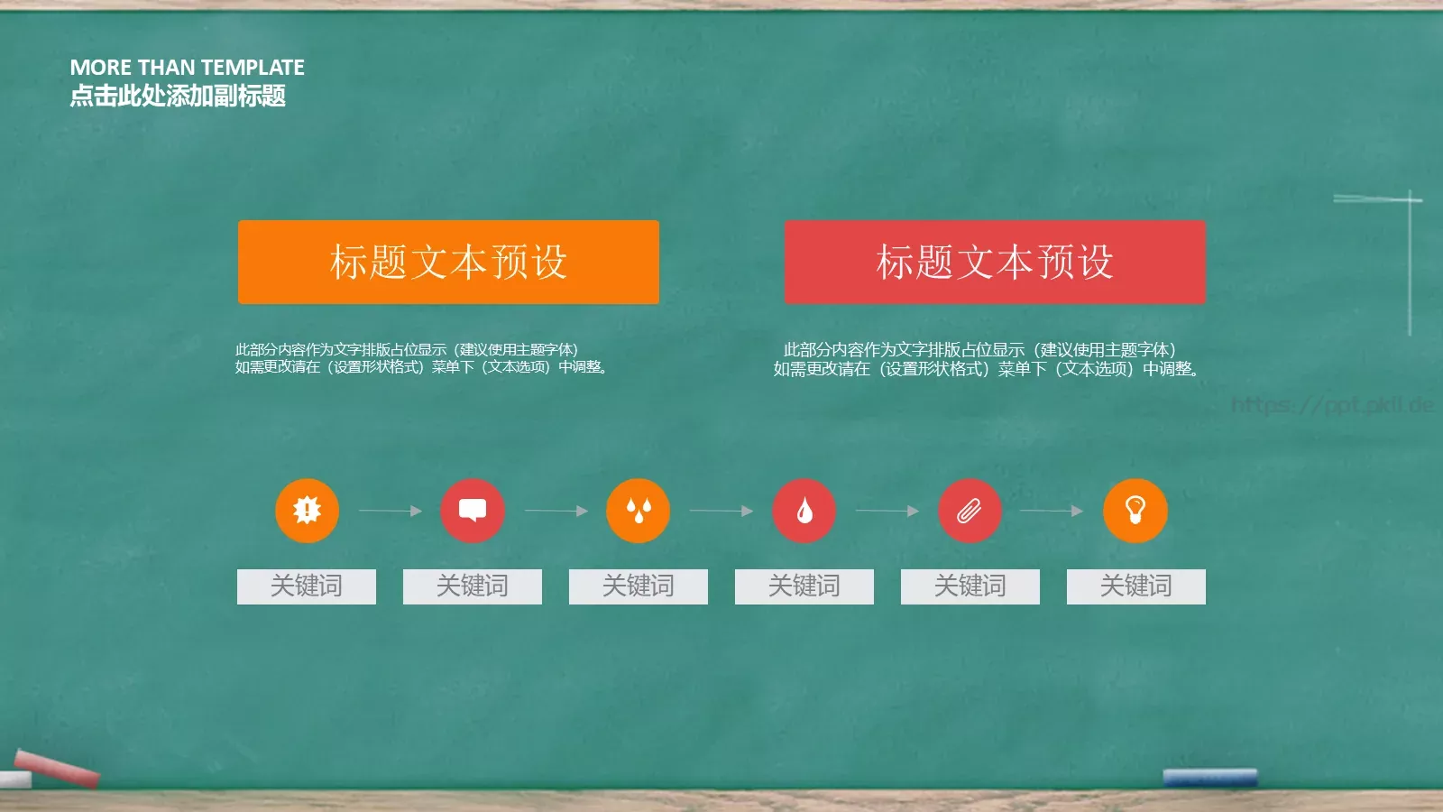 可爱黑板风教育教学说课PPT模板 第 4 页缩略图