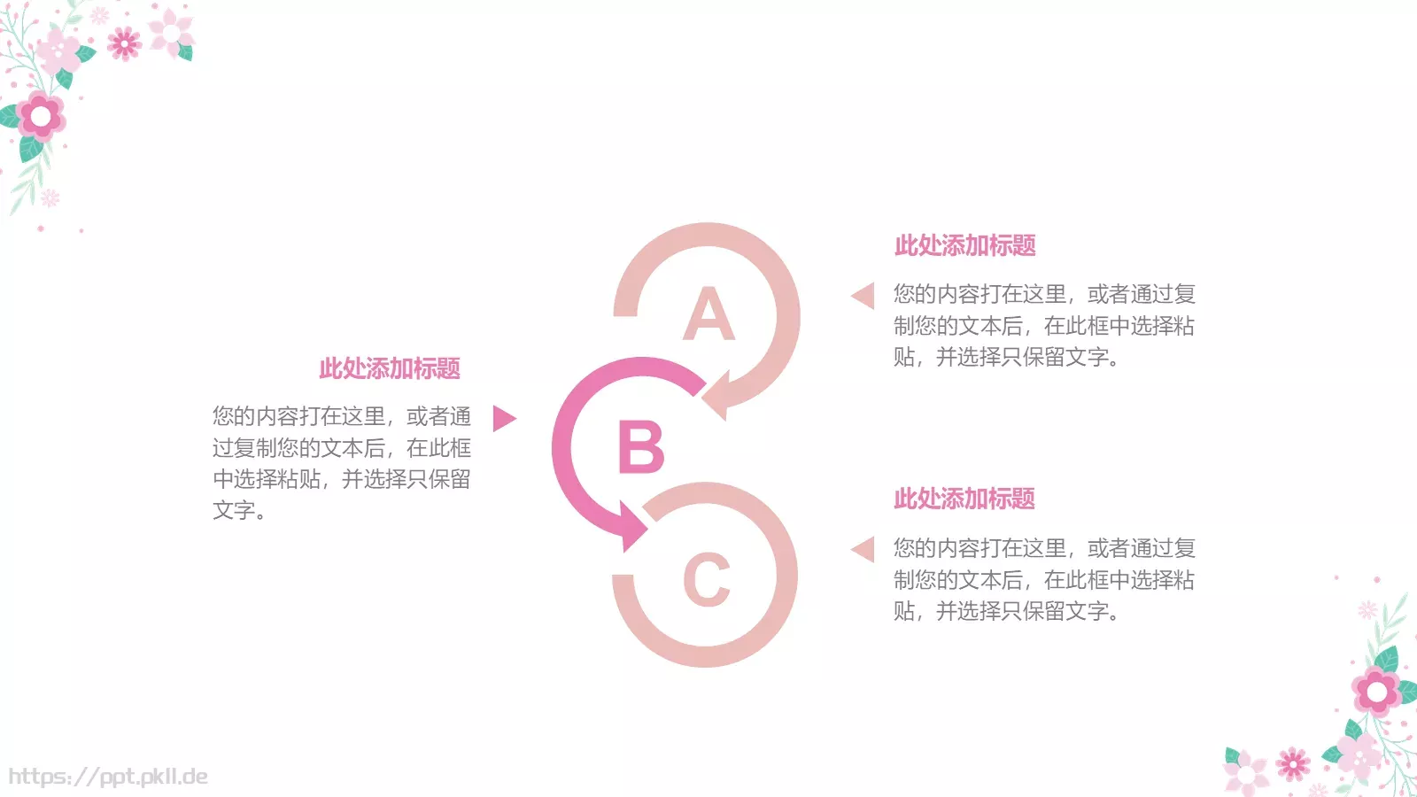 可爱卡通花卉教育模板 第 4 页缩略图