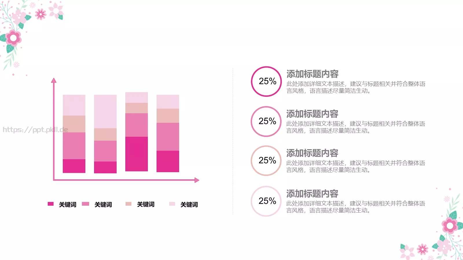 可爱卡通花卉教育模板 第 16 页预览图