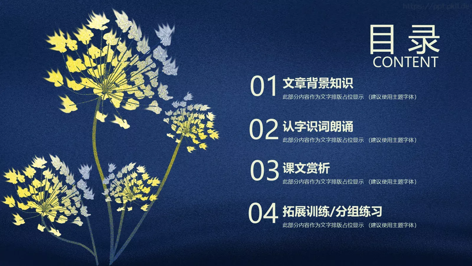 教学说课课件PPT模板 第 2 页缩略图