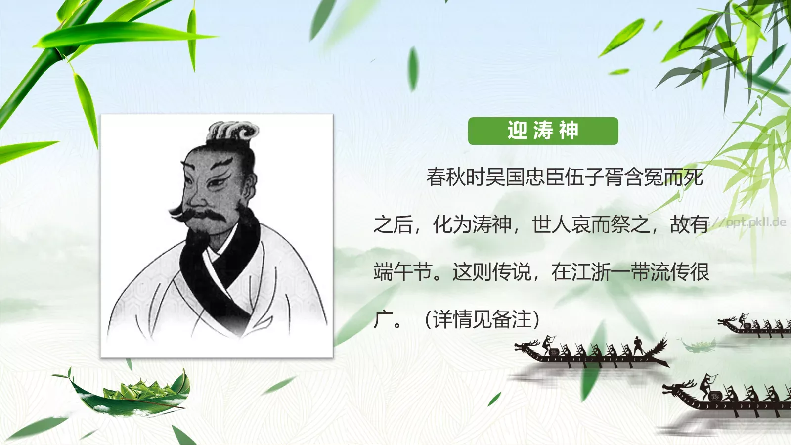 端午节传统文化介绍PPT模板 第 8 页预览图