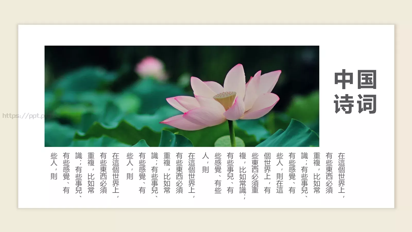 诗歌朗诵传承国学经典汇报PPT模板 第 16 页预览图