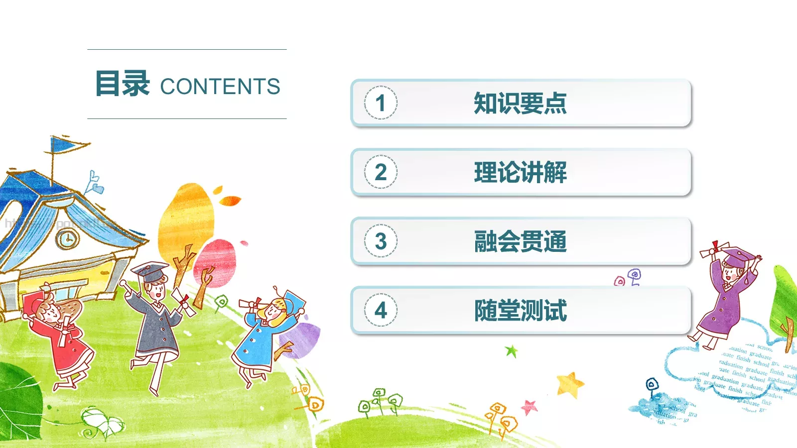 教师说课PPT模板 第 2 页缩略图