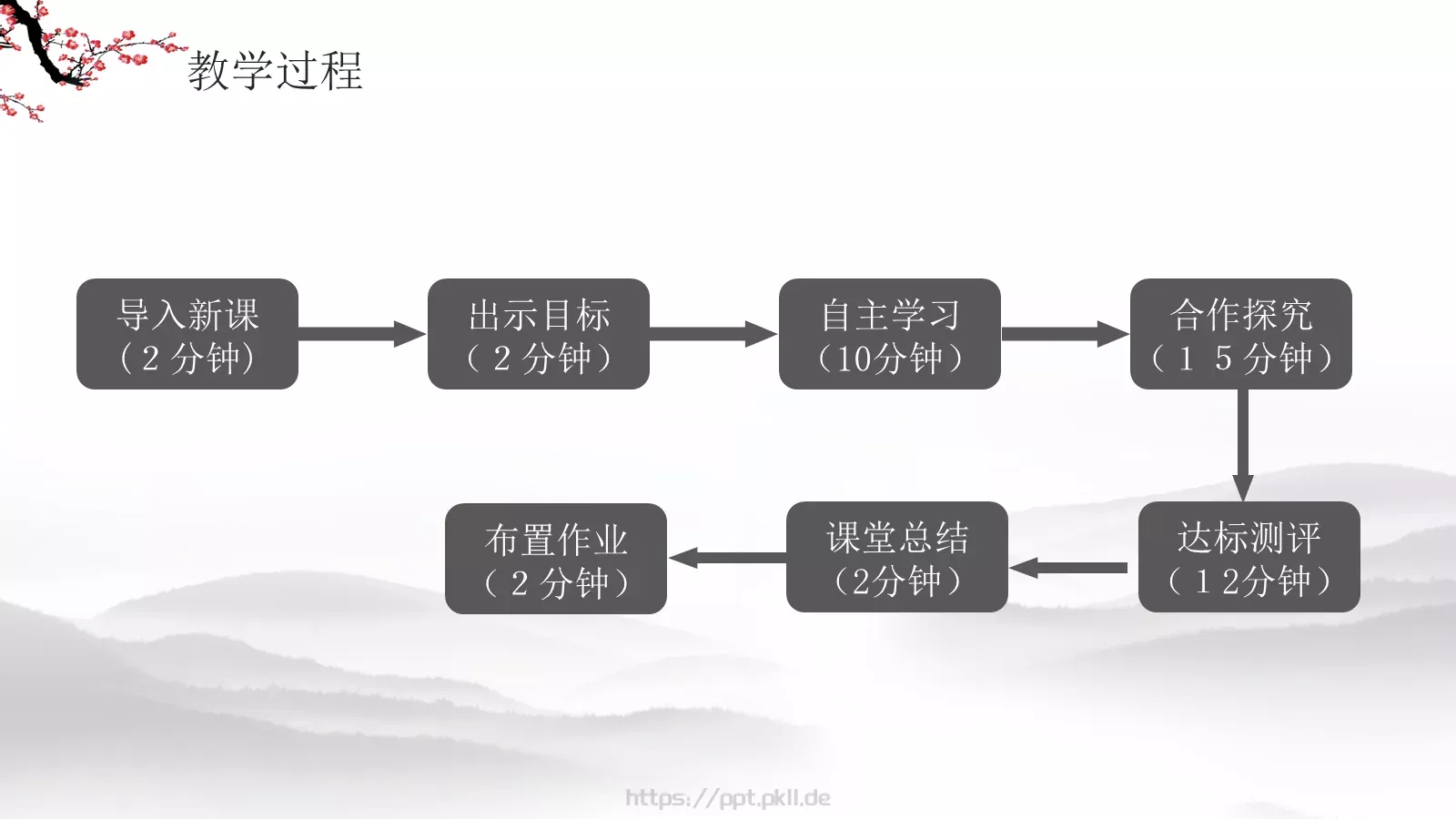 水墨梅花教学课件说课公开课 第 13 页预览图