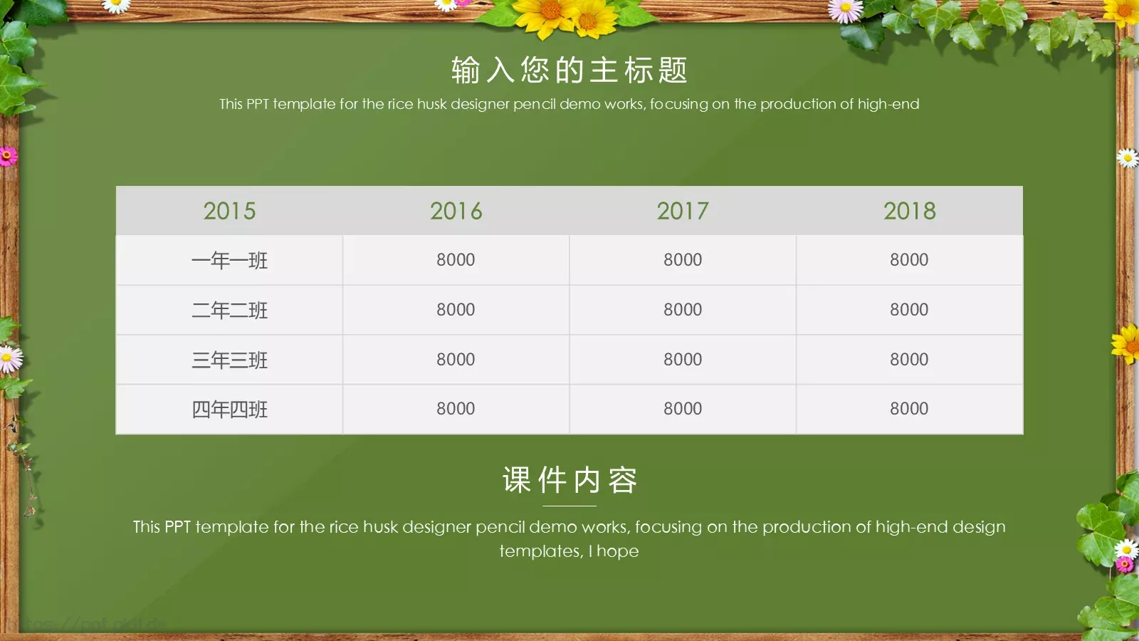 卡通黑板风格通用说课课件 第 13 页预览图