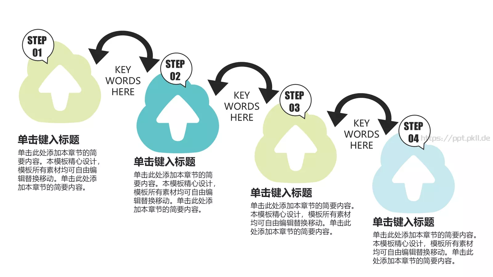 可爱卡通儿童教育PPT模板 第 20 页预览图