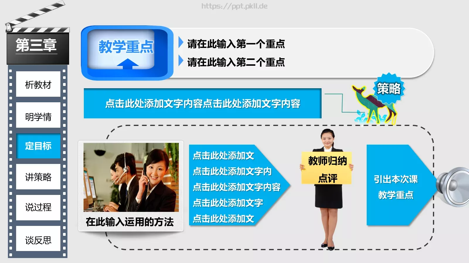 课类型动态教学说课模板 第 9 页预览图