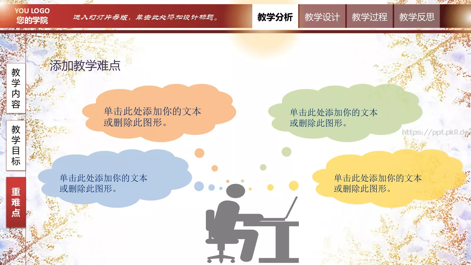 翻转课堂网络平台教学说课PPT模板 第 9 页预览图