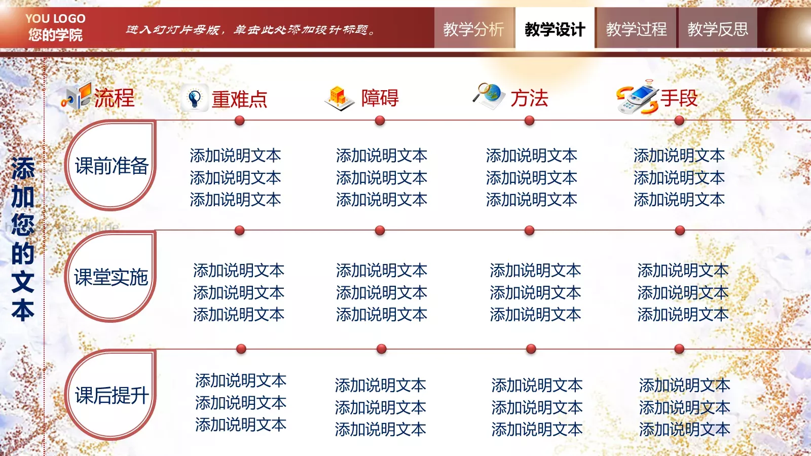 翻转课堂网络平台教学说课PPT模板 第 11 页预览图
