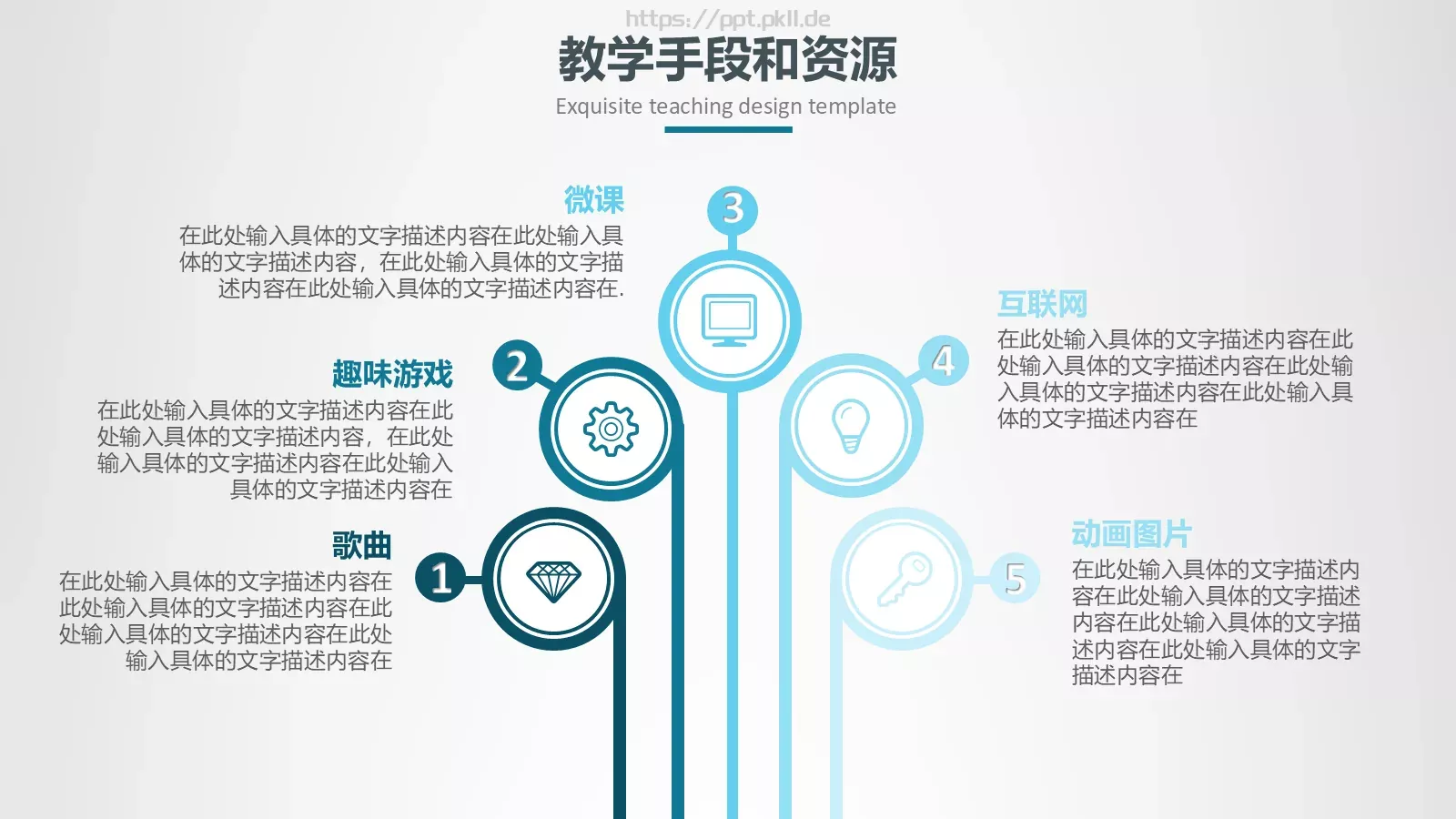 教学设计信息化微课说课PPT模板 第 13 页预览图