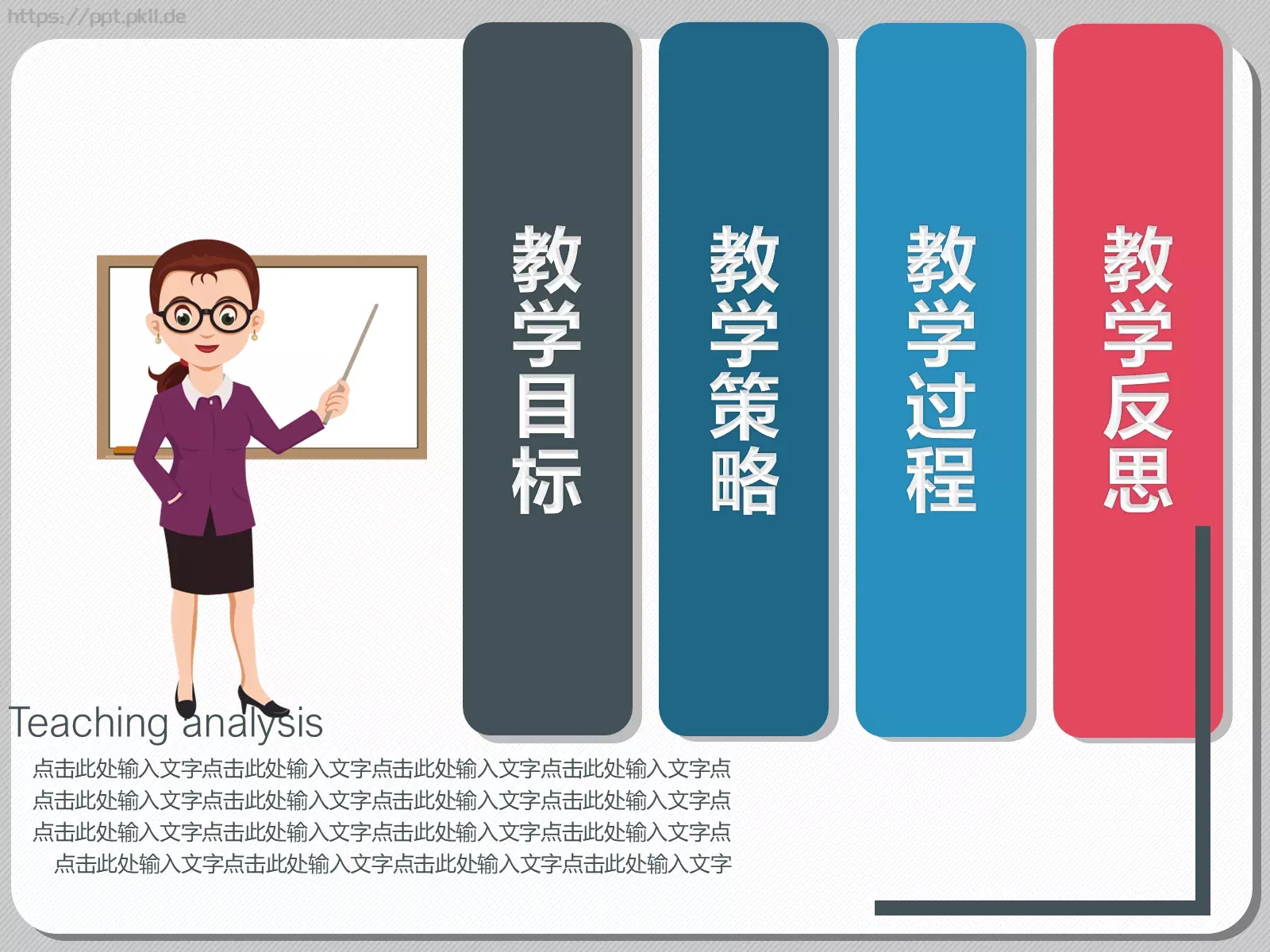 教学说课教学设计PPT模板 第 3 页缩略图