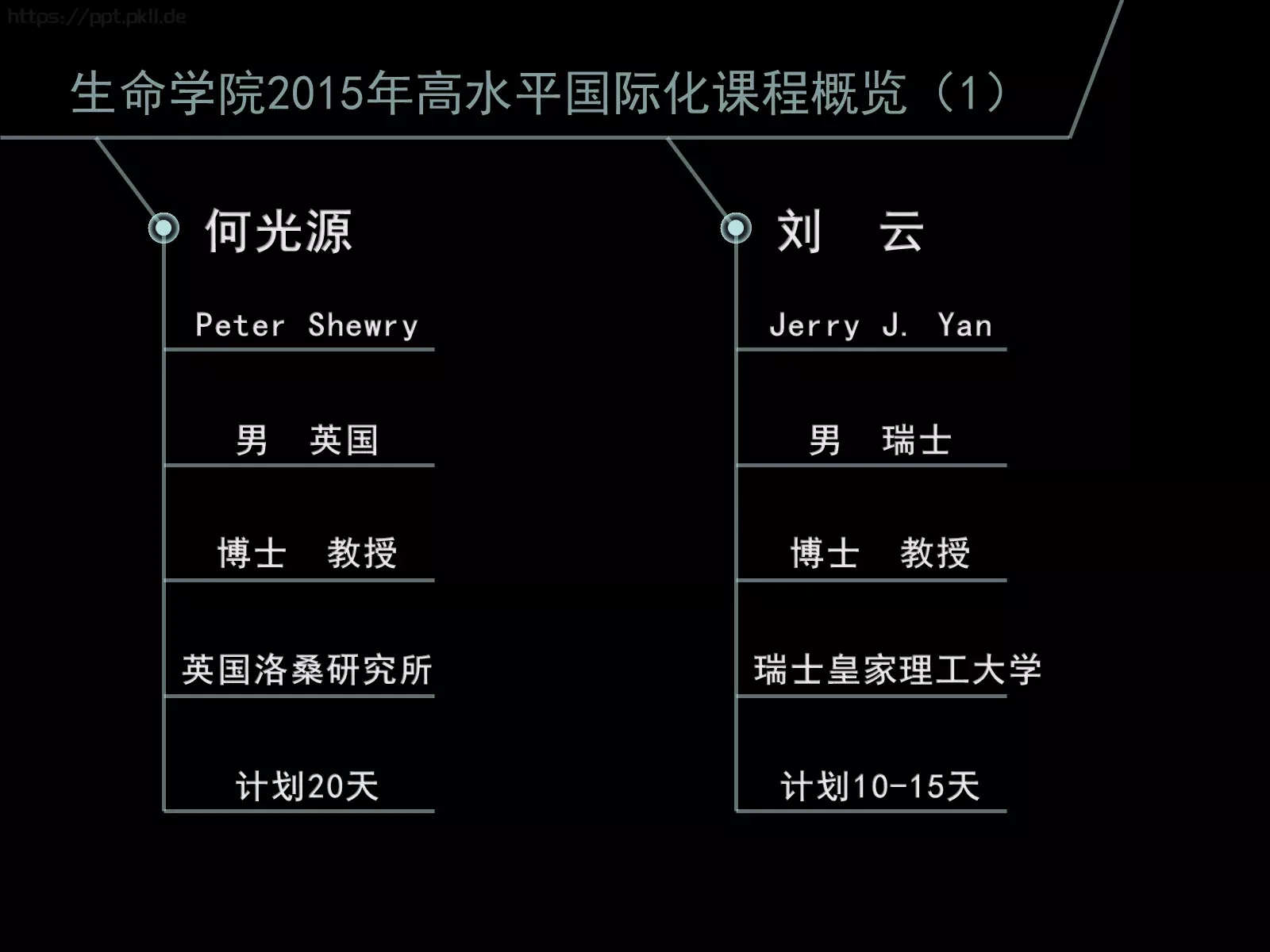 高水平国际化课程建设PPT模板 第 4 页缩略图