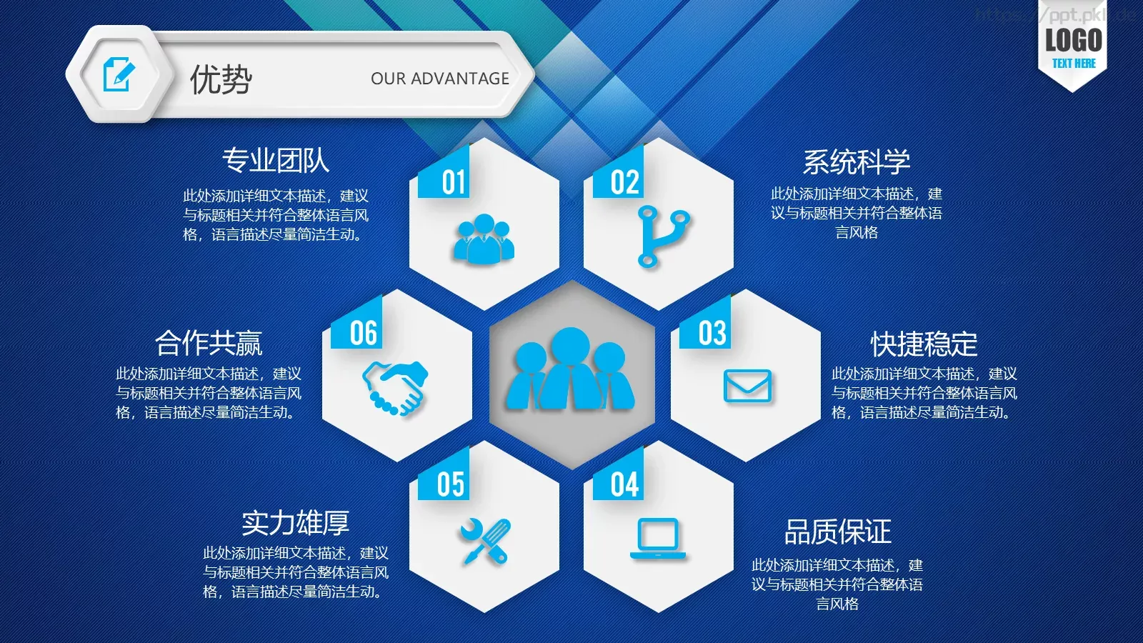 公司介绍PPT模板 第 15 页预览图