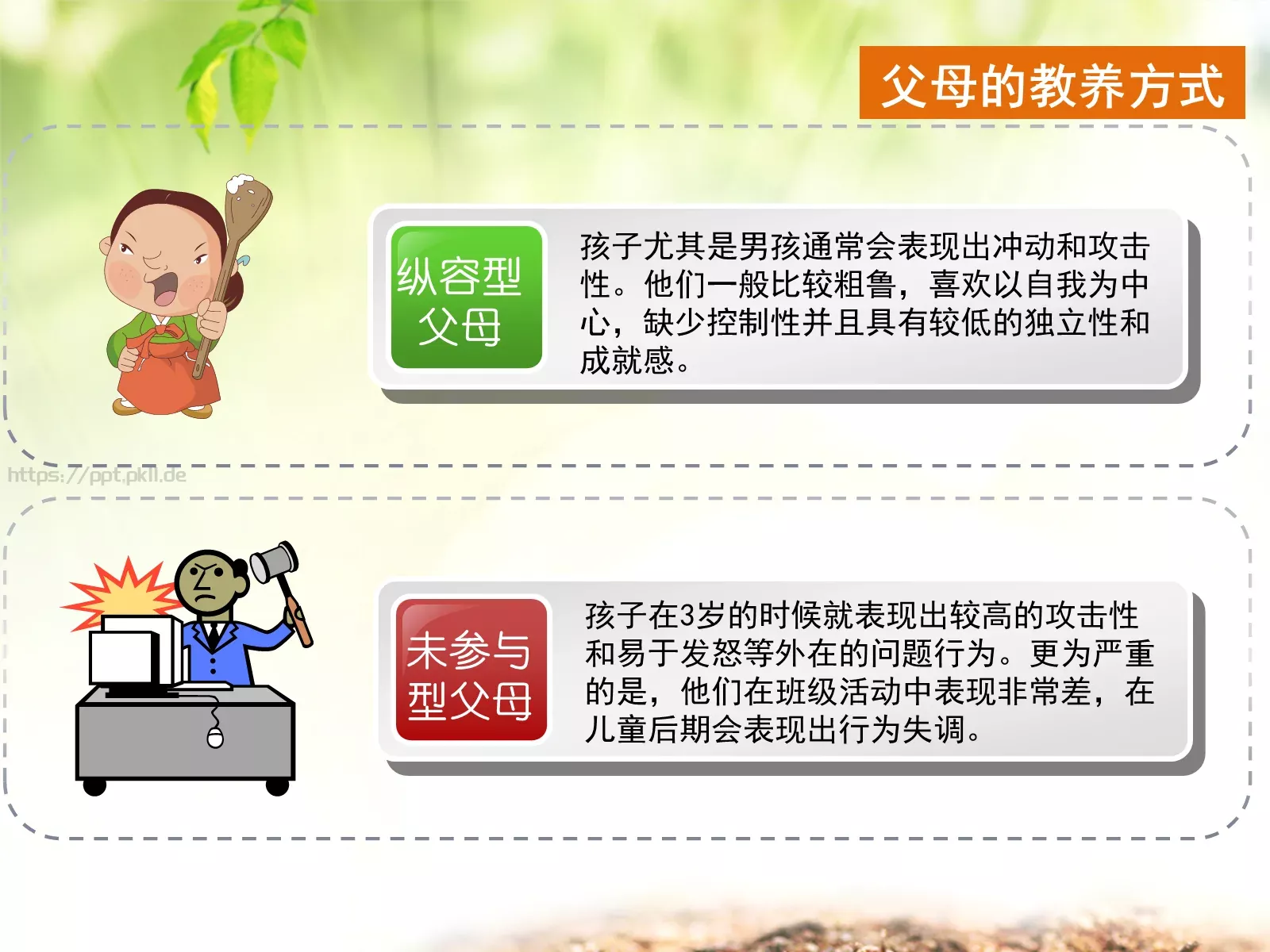 教养与依恋PPT模板 第 6 页预览图