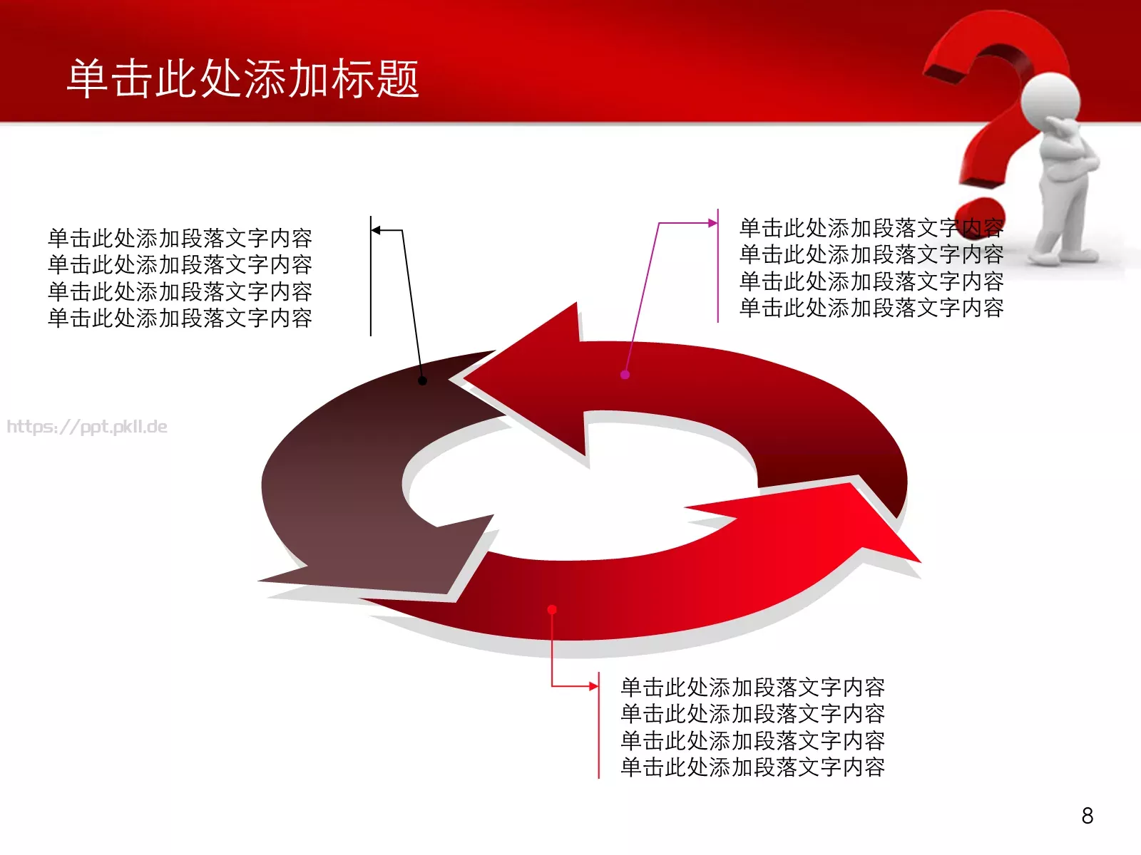 教育说课关于问题PPT模板 第 8 页预览图