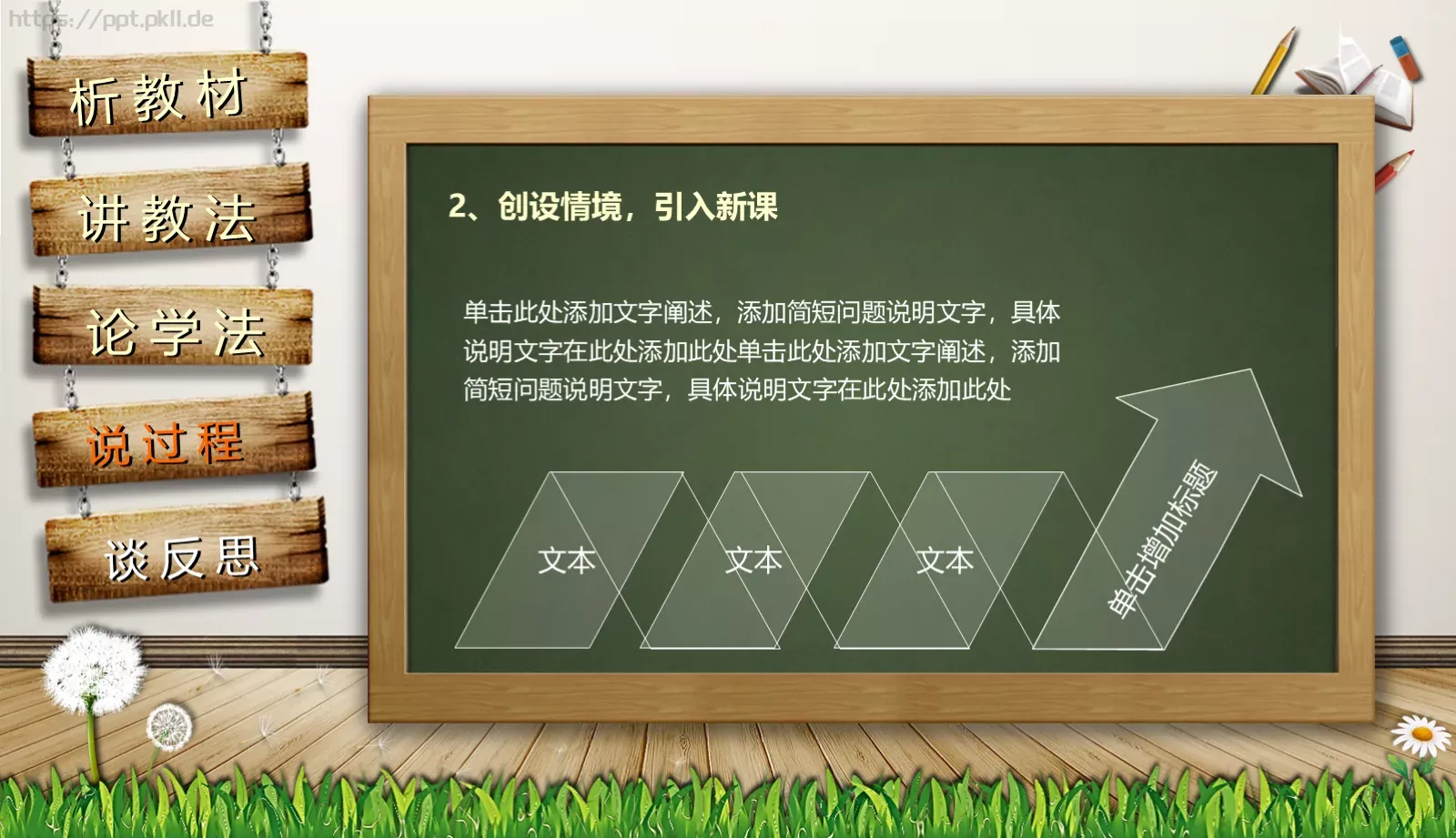 通用说课PPT模板 第 18 页预览图