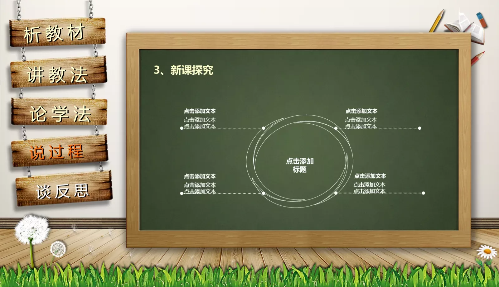 通用说课PPT模板 第 23 页预览图