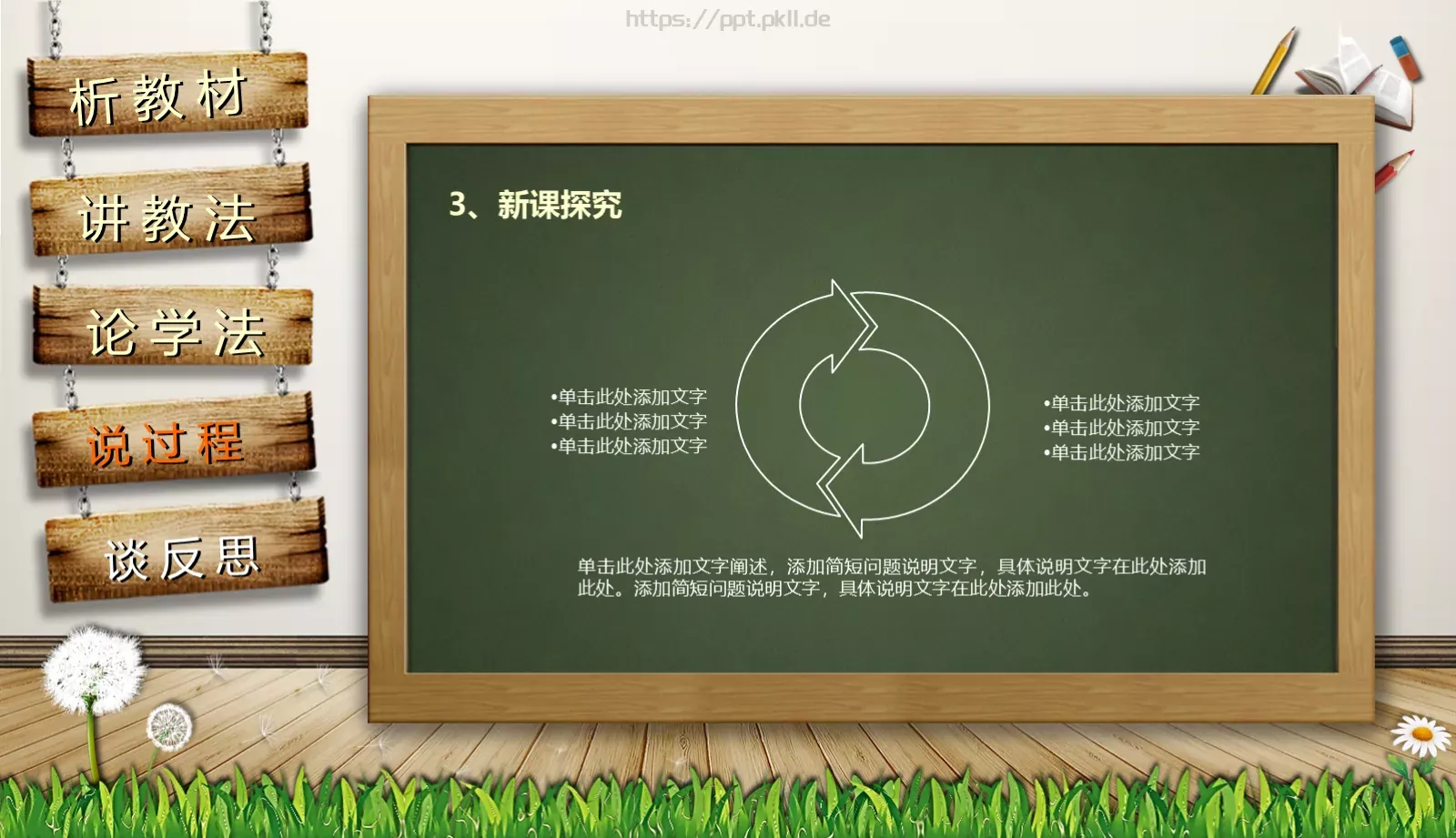 通用说课PPT模板 第 25 页预览图