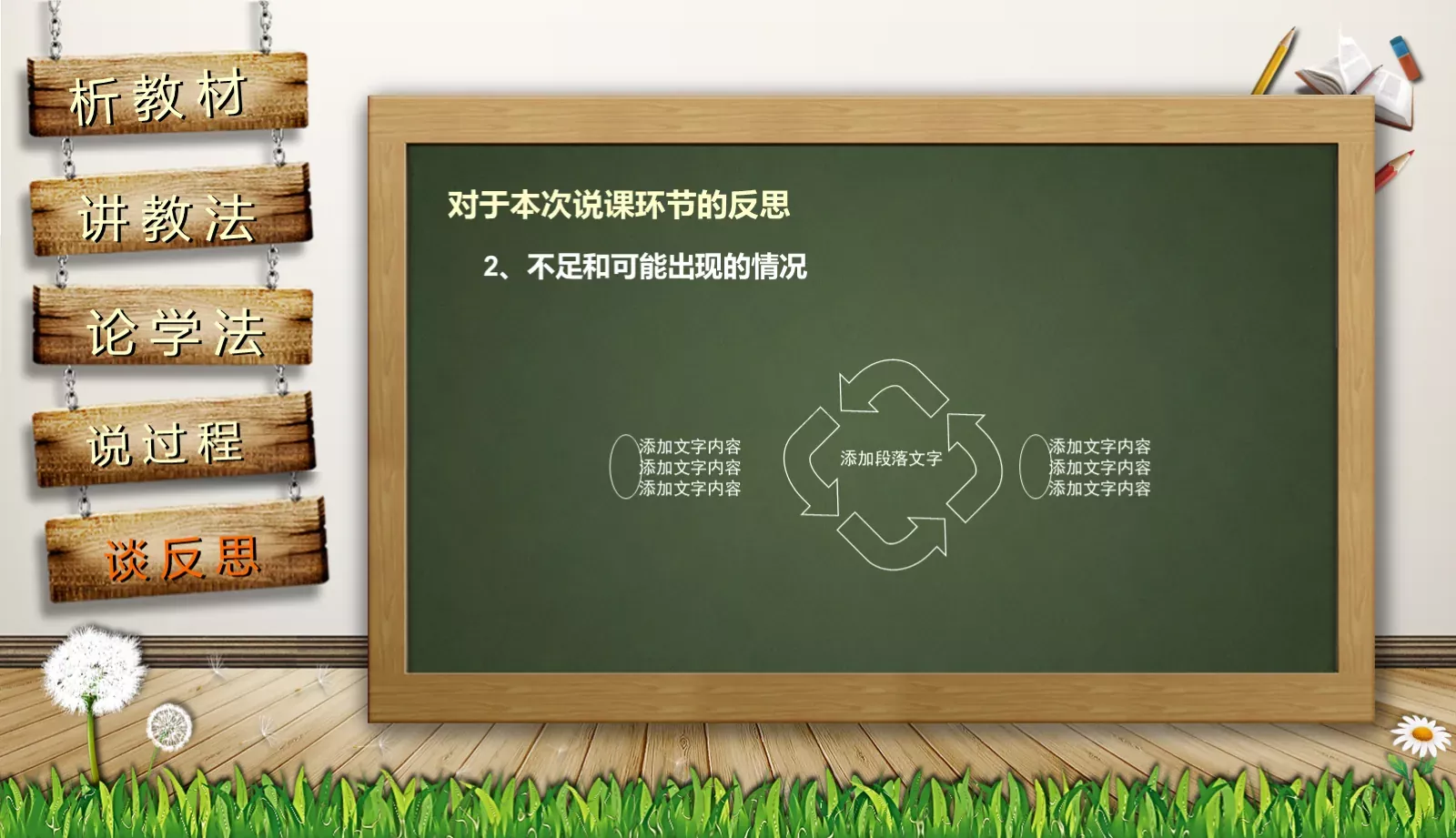 通用说课PPT模板 第 42 页预览图