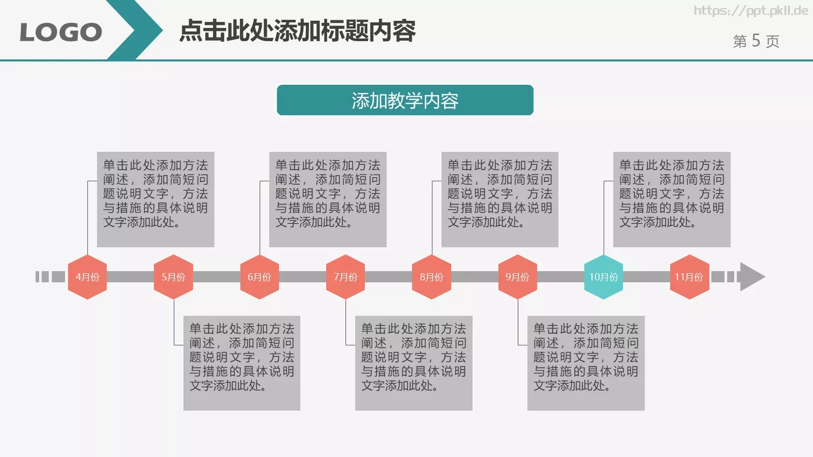 教学说课汇报PPT模板 第 5 页预览图