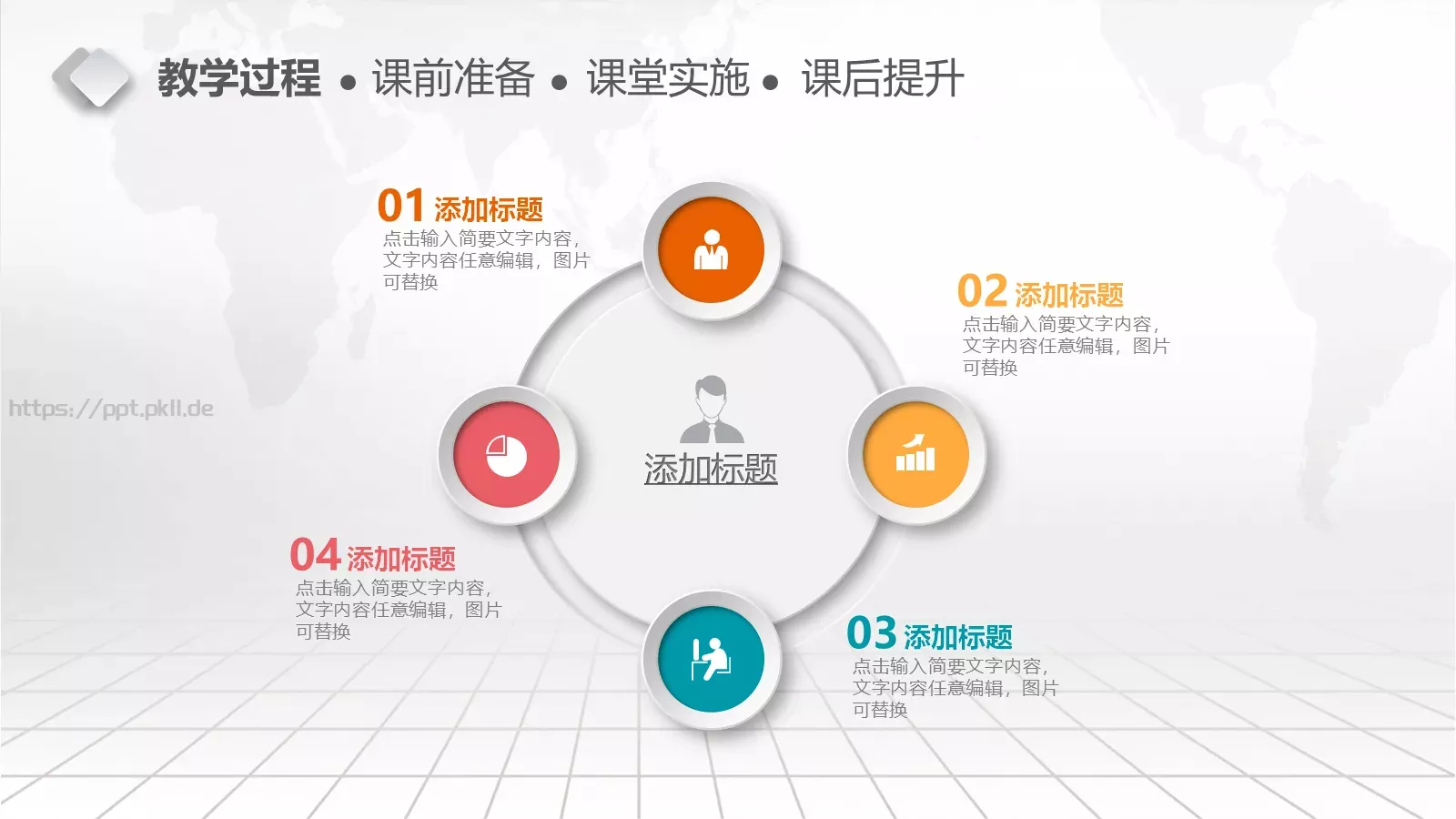 教学设计完整框架PPT模板 第 16 页预览图