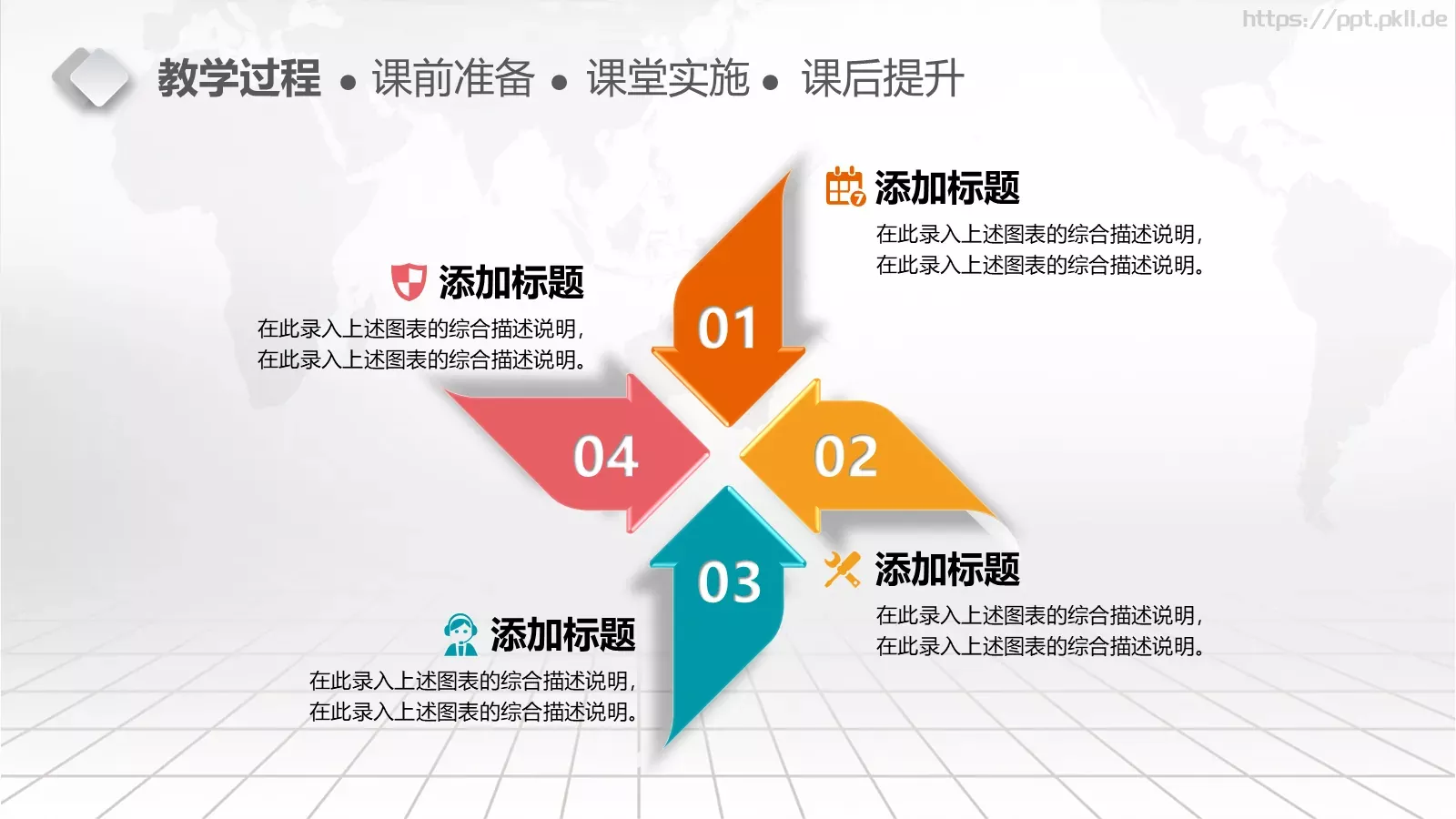 教学设计完整框架PPT模板 第 25 页预览图