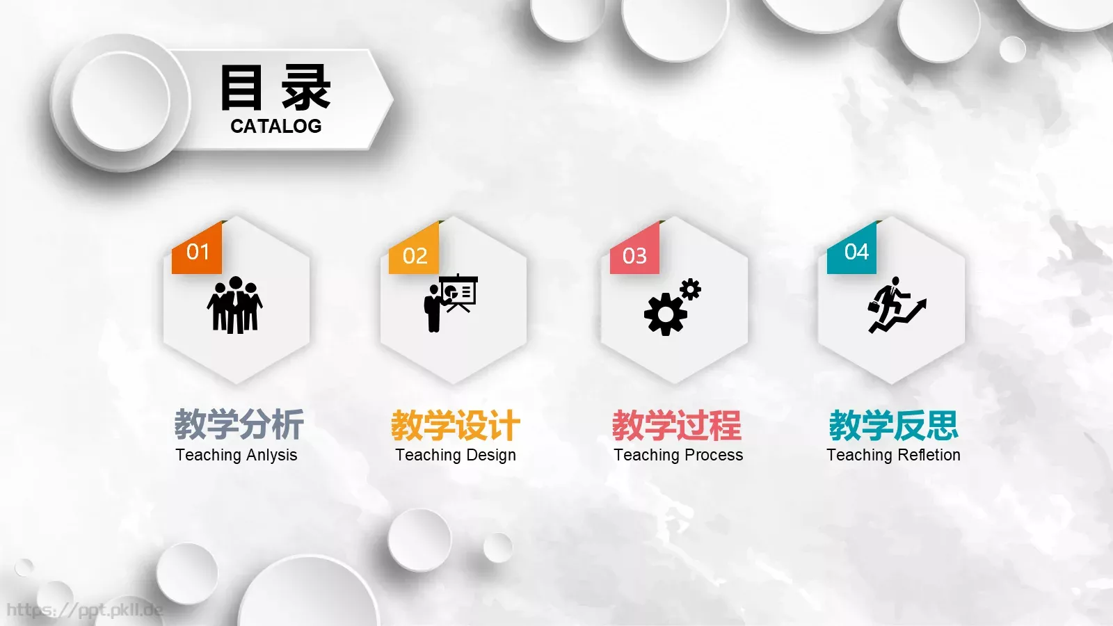 教学说课完整框架PPT模板 第 2 页缩略图