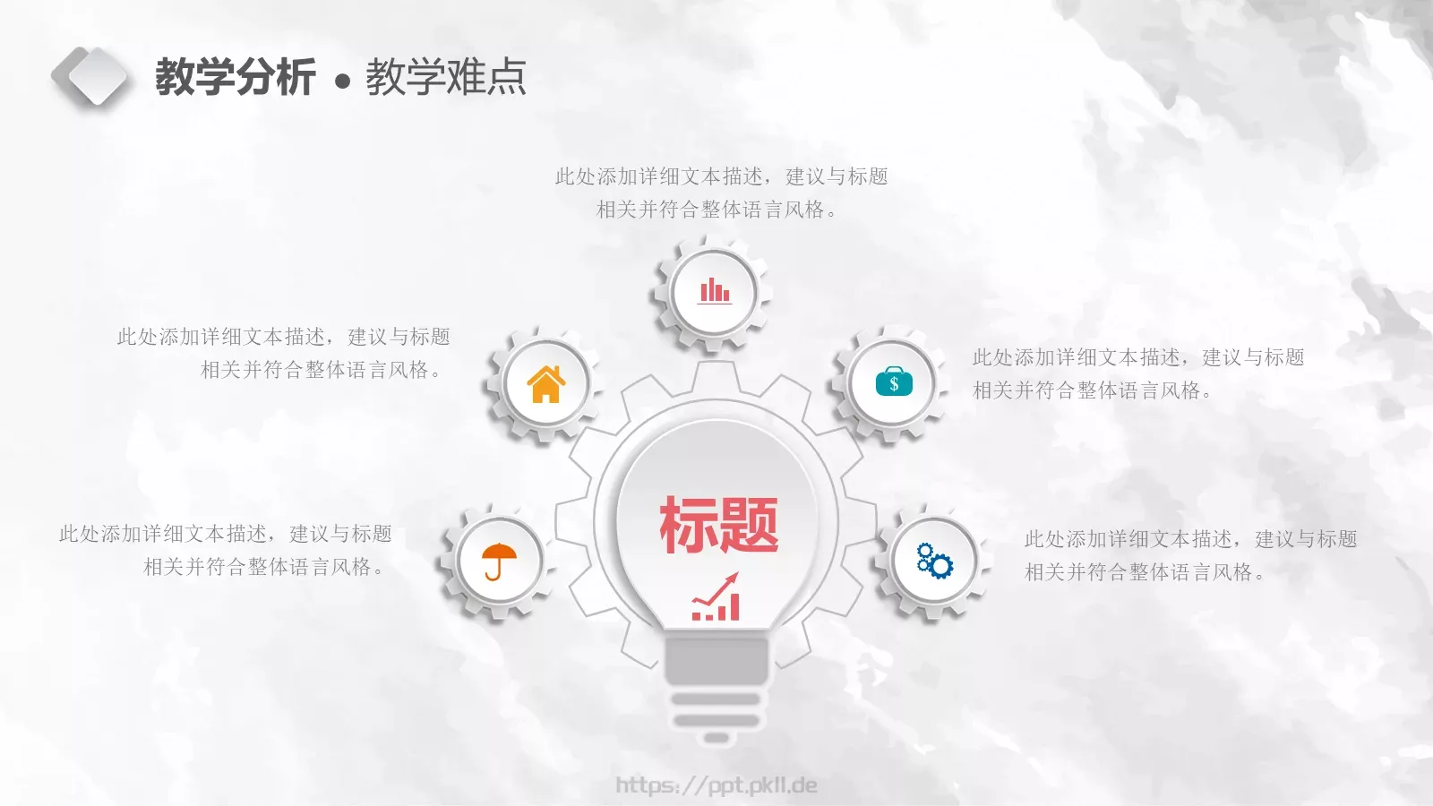 教学说课完整框架PPT模板 第 9 页预览图