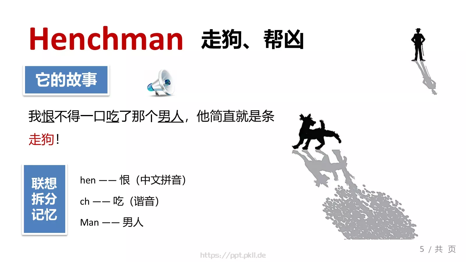 快乐学英语教学说课PPT模板 第 5 页预览图