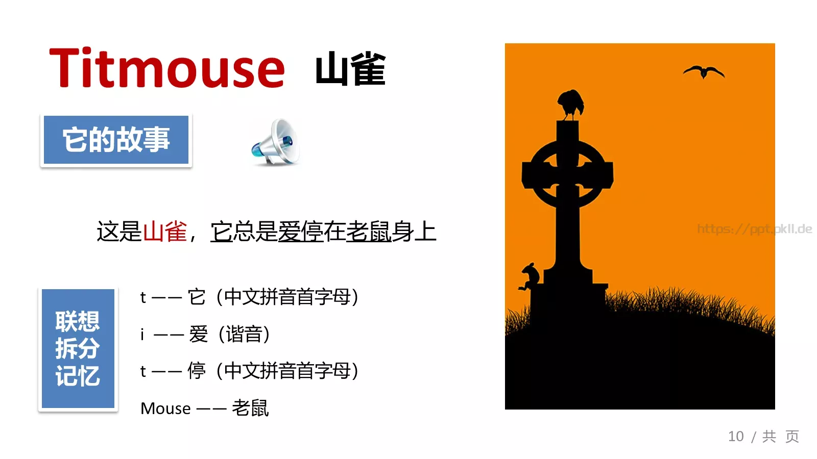 快乐学英语教学说课PPT模板 第 10 页预览图