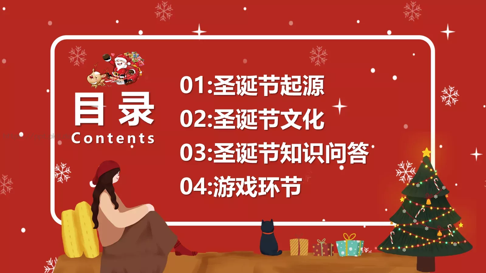 圣诞节主题班会模板 第 2 页缩略图