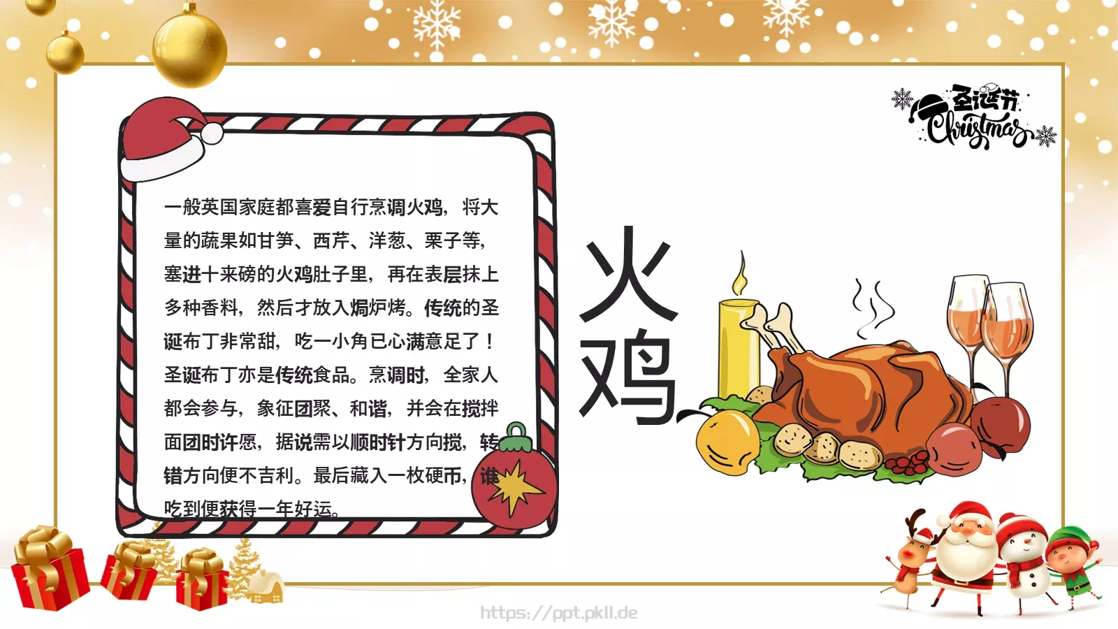 圣诞节PPT模板 第 18 页预览图