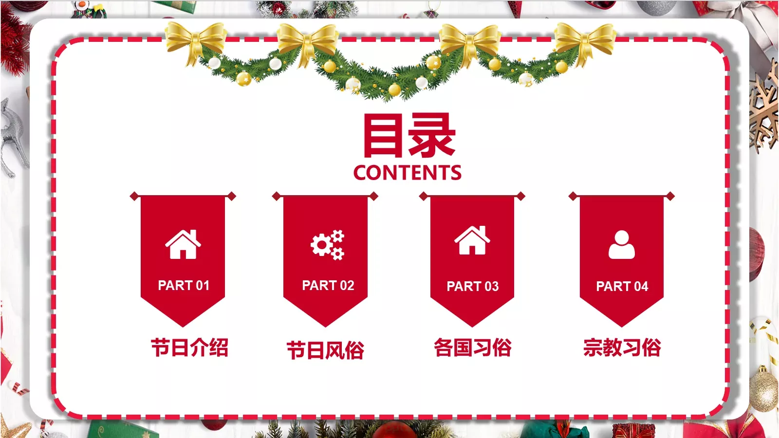 平安夜主题班会PPT模板 第 2 页缩略图
