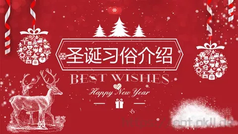 圣诞习俗介绍PPT模板 缩略图