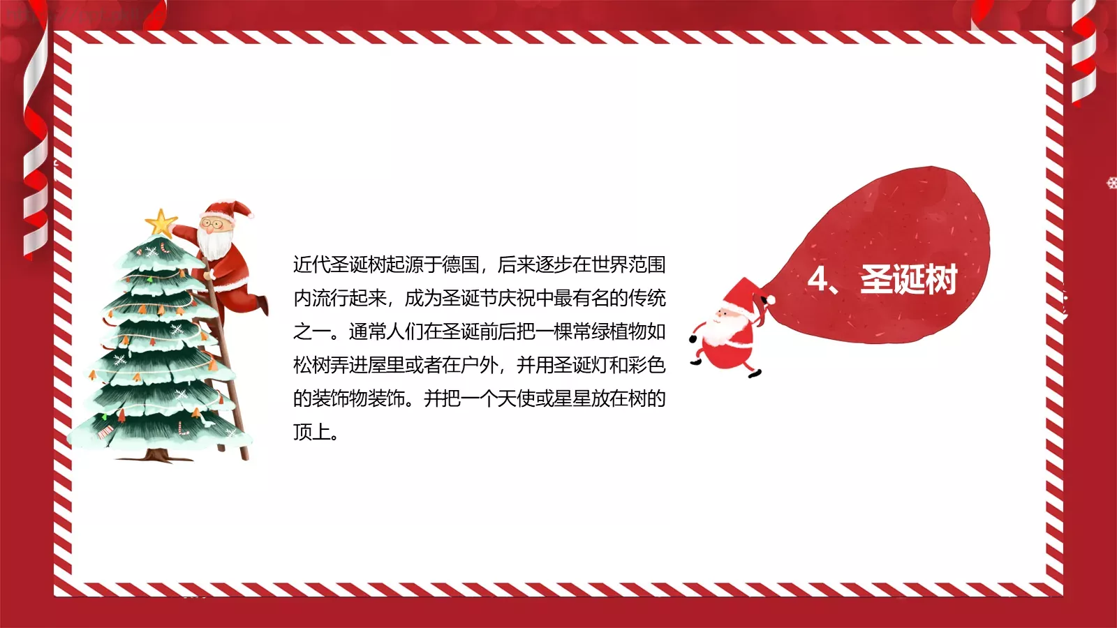圣诞习俗介绍PPT模板 第 8 页预览图