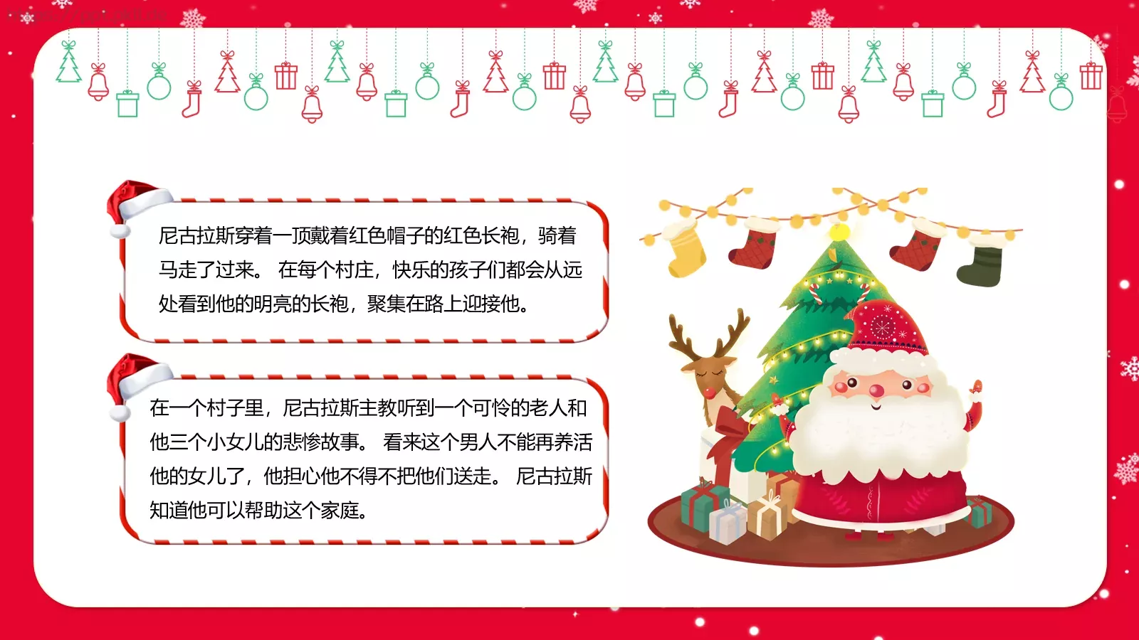 圣诞节主讲人PPT模板 第 13 页预览图