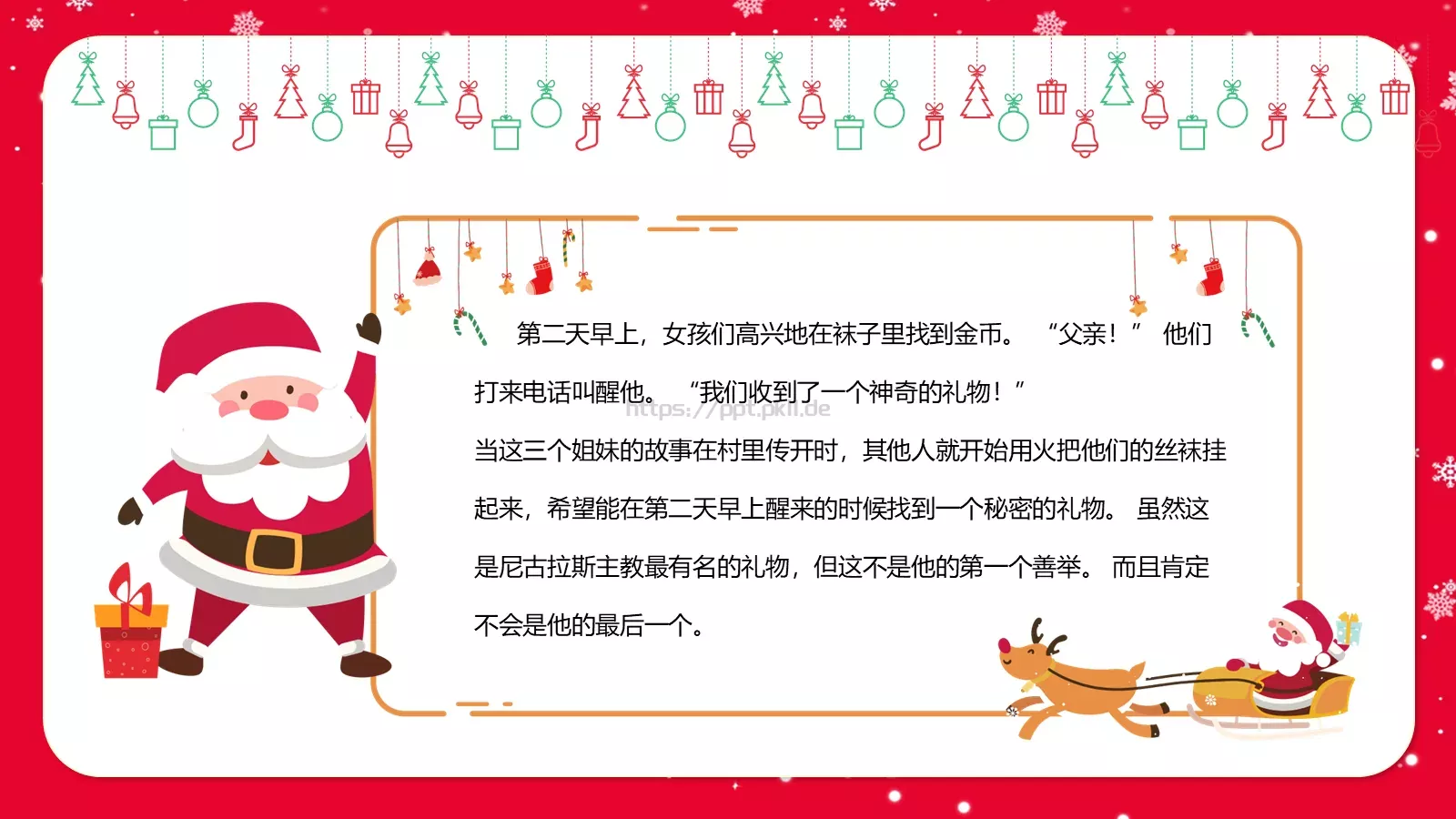 圣诞节主讲人PPT模板 第 15 页预览图
